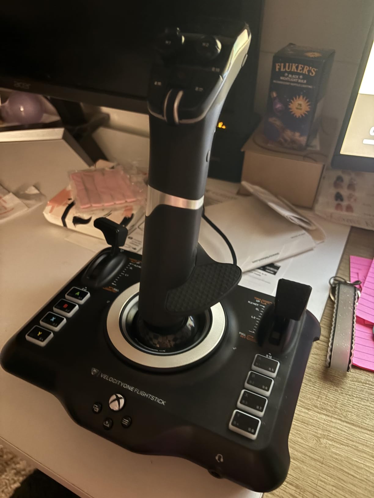 Turtle Beach VelocityOne Flightdeck Universal HOTAS Simulation System Joystick & Throttle for Air & Space Combat Simulation For Windows 10 & 11 PCs - Touch Display & Buttons, 139 Programmable Controls customer photo 1