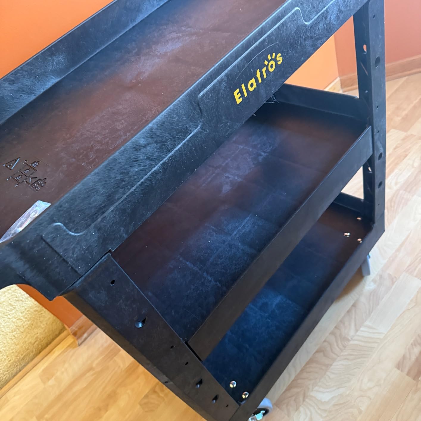 ELAFROS 3 Shelf Heavy Duty Utility Cart, 34