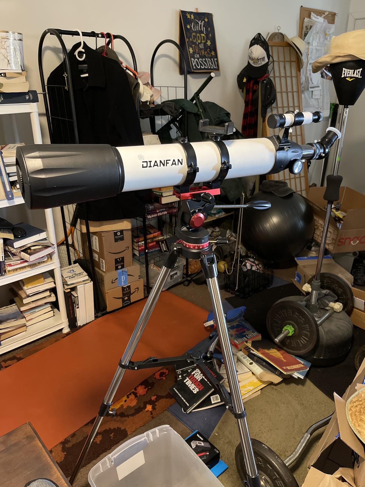 Dianfan Telescope,90mm Aperture 800mm Telescopes for Adults Astronomy,Portable Professional Refractor Telescope for Beginners,with Stainless Tripod & Phone Adapter,Carry Bag customer photo 1