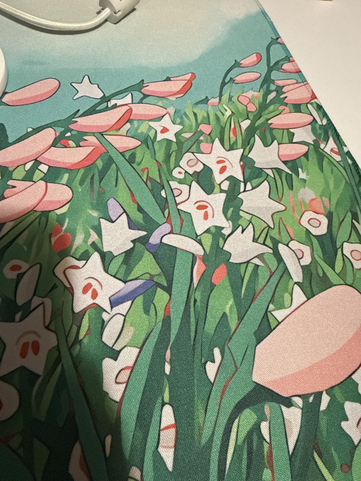 Japanese Desk Mat Riverside Full Moon Desk Pad Black Red Large Mouse Pad Gaming Mousepad Extended XXL Keyboard Pad 31.5 x 15.7 in Laptop Computer Mouse Keyboard Mat for Office Desk Decor customer photo 1