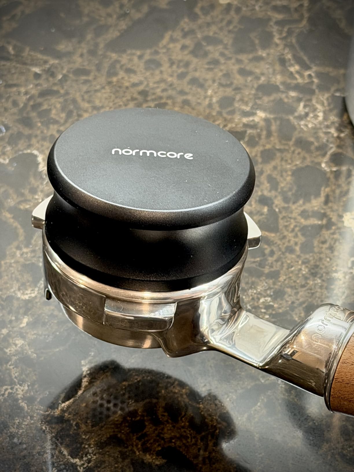 Normcore 58.5mm Gravity Distribution Tool, Gravity Adaptive Espresso Distributor, Espresso Coffee Leveler Tool for 58mm Bottomless Portafilter, 304 Stainless Steel 5 Blade base customer photo 1
