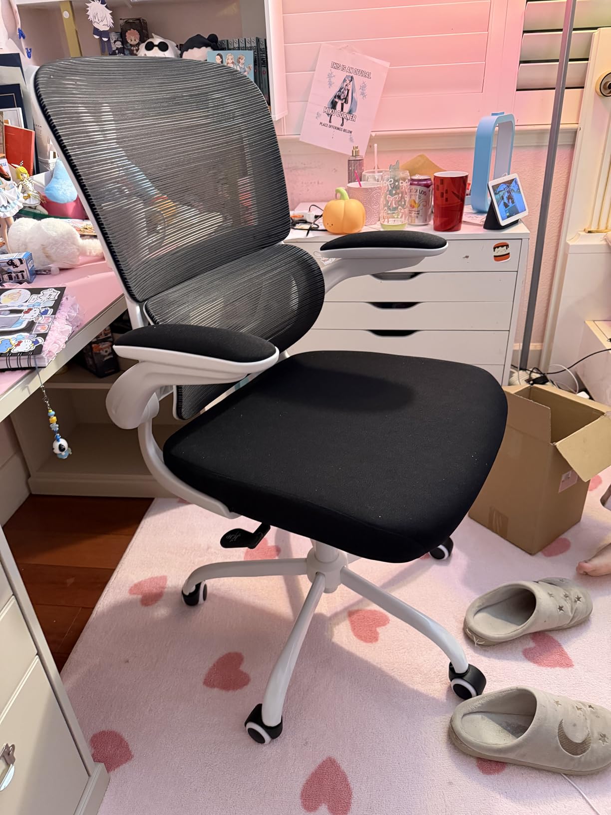 TRALT Office Chair - Ergonomic Desk Chair with Adjustable Lumbar Support, Mesh Computer Chair, Executive Chairs for Home Office Comfortable Lumbar Support (Black) customer photo 1