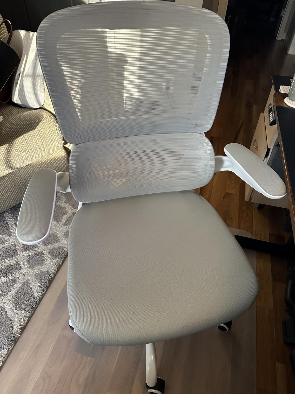 TRALT Office Chair - Ergonomic Desk Chair with Adjustable Lumbar Support, Mesh Computer Chair, Executive Chairs for Home Office Comfortable Lumbar Support (Black) customer photo 2