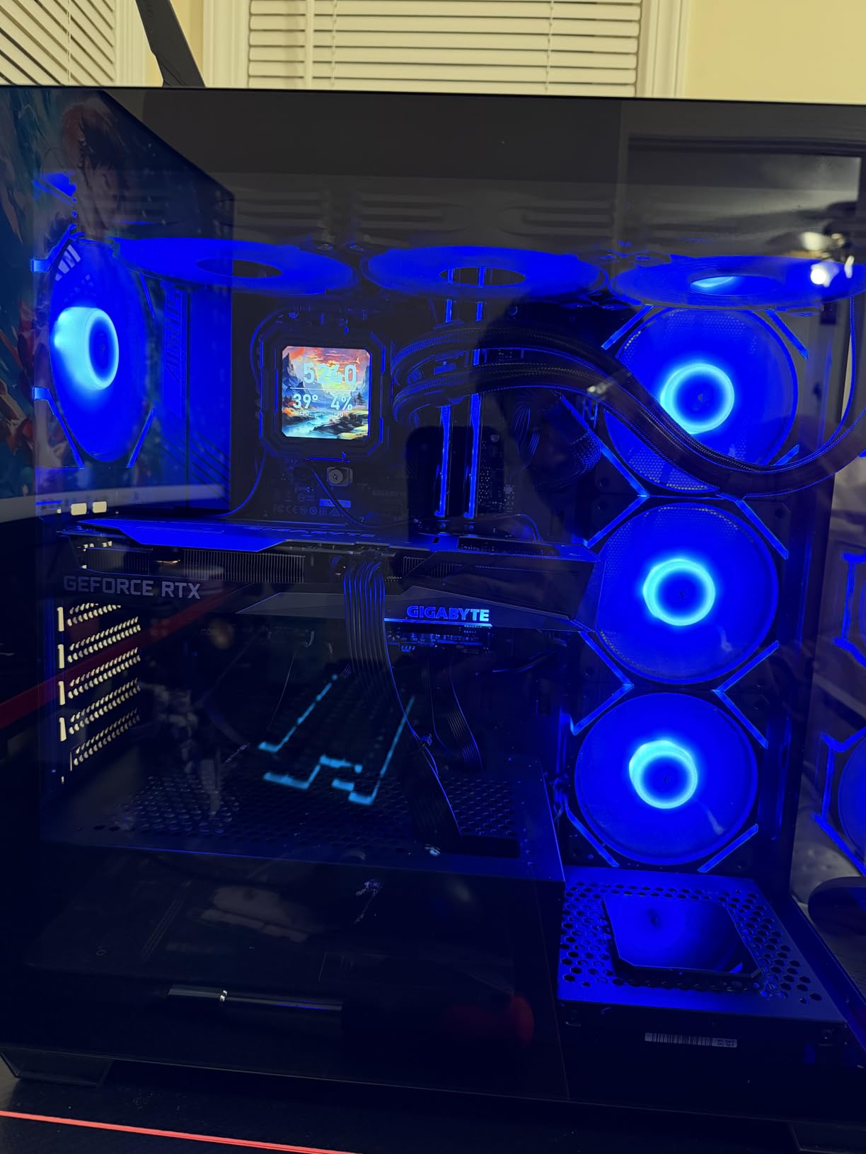 darkFlash ATX Mid-Tower PC Case, Pre-Install 4 PWM ARGB Fans Computer Case, Full View Dual Tempered Glass Gaming PC Case, Type C Port, Supports up to 360mm Water Cooling Radiator, Black(DS900) customer photo 2