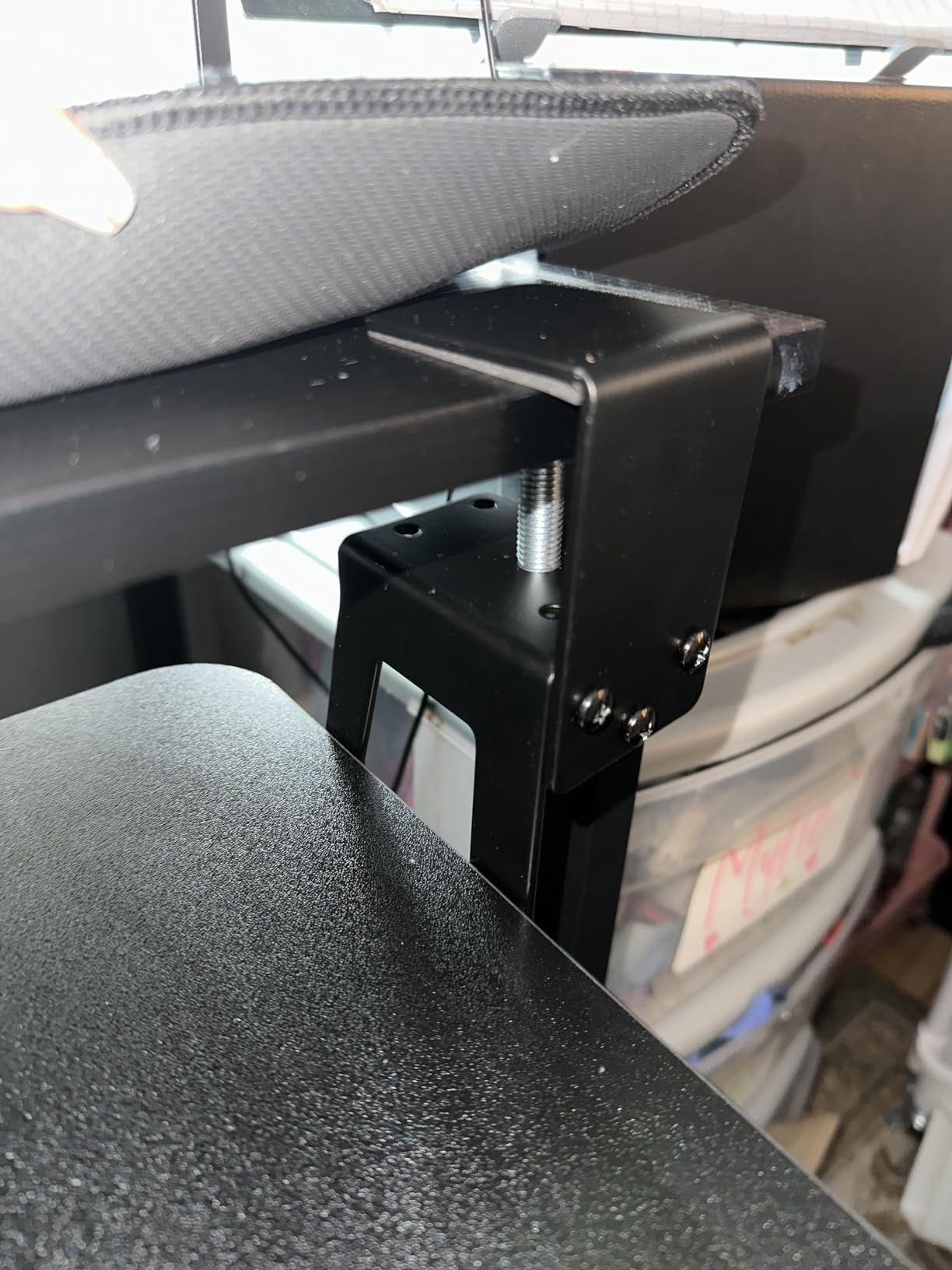 Keyboard Tray Under Desk Large C-Clamp 25.6