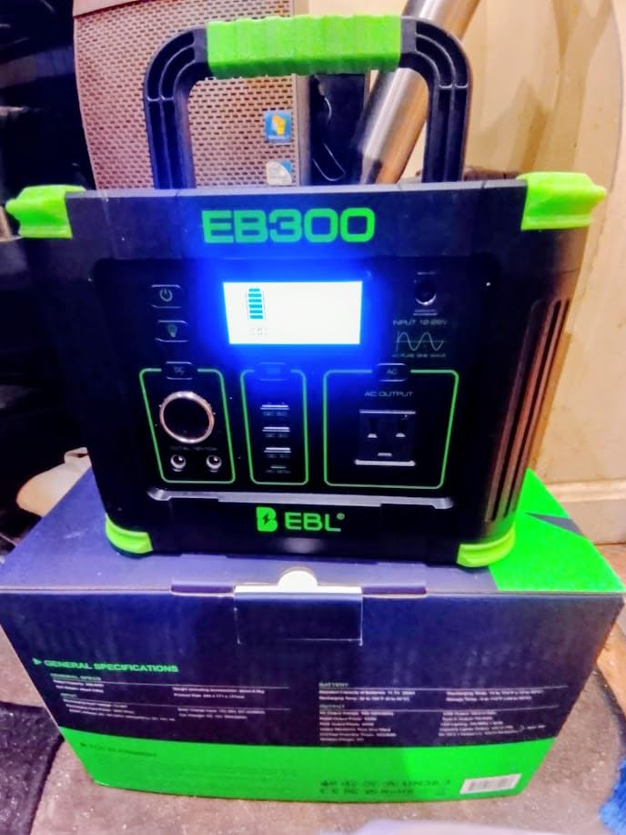 GRECELL Portable Power Station 300W, 288Wh Lithium Battery, 60W Fast Charging, Up to 300W(Peak 600W) AC Outlets, Solar Generator for Outdoor Camping RVs Home Use customer photo 1