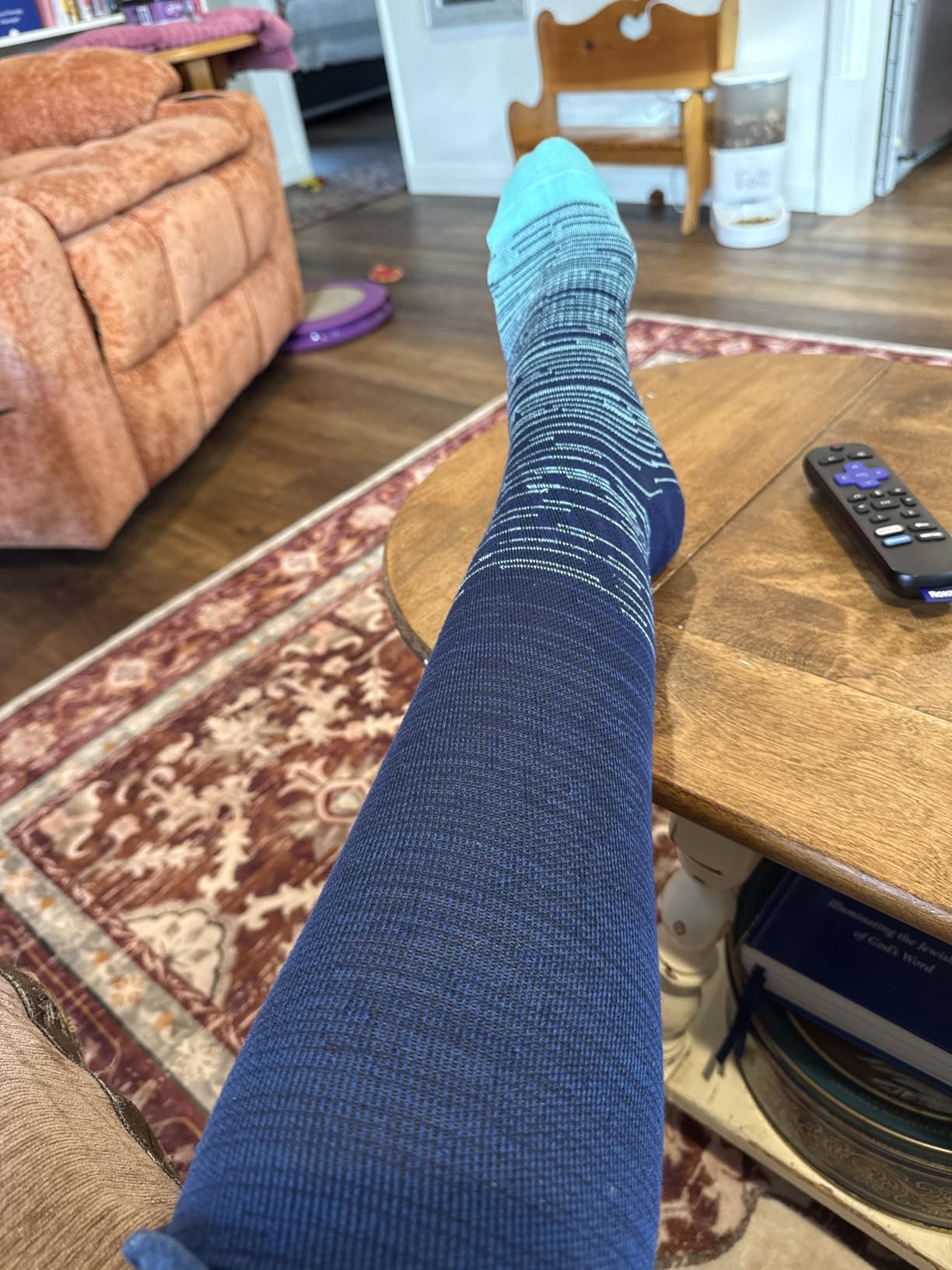 Bamboo Viscose Light Compression Socks - 3 Pairs | 8-15 mmhg Compression Socks | Knee High Comfort Support Socks customer photo 1