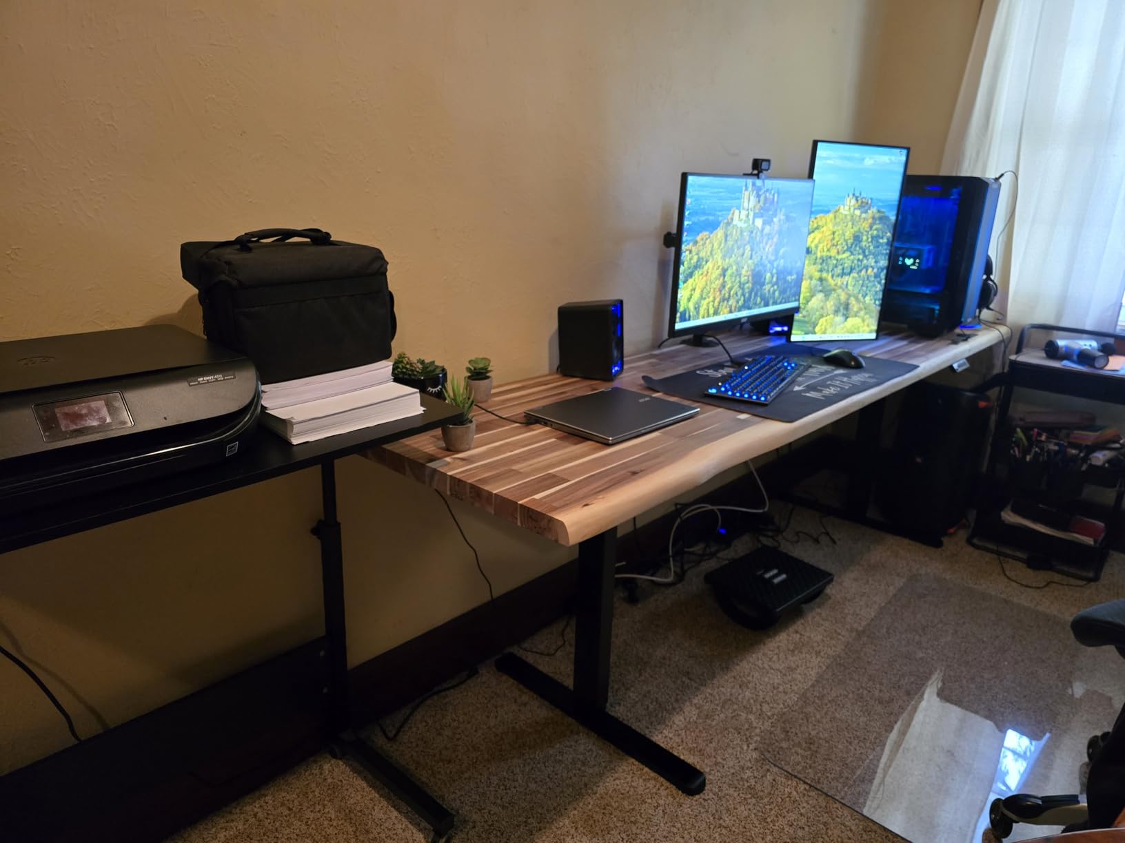 ErGear Dual Motor Standing Desk Frame, Electric Adjustable Legs Compatible Desktop Size 44