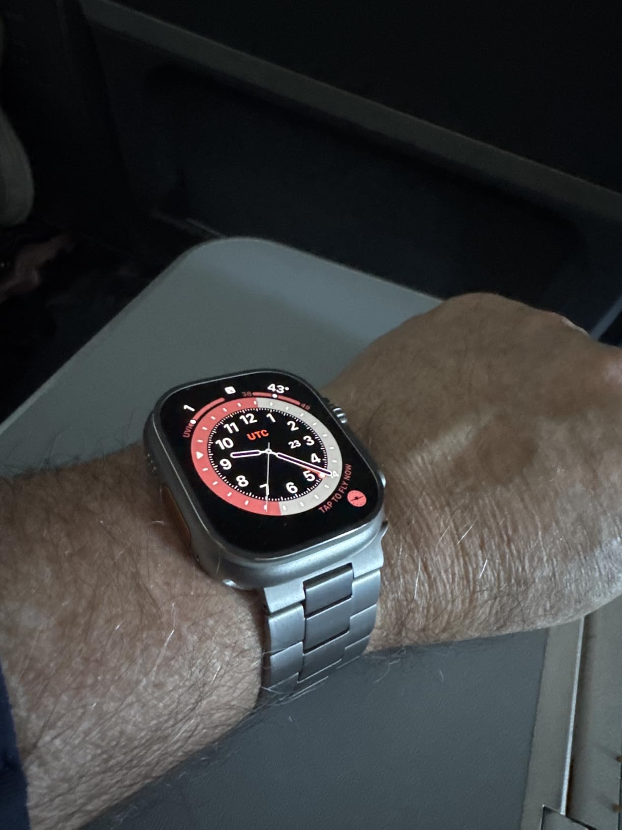 CRNS01 Titanium Band Compatible with Apple Watch Ultra 2/3 / 1 (49mm) - 26mm Wide-Body Metal Apple Watch Ultra Band with Scratch Resistant DLC Coating customer photo 1