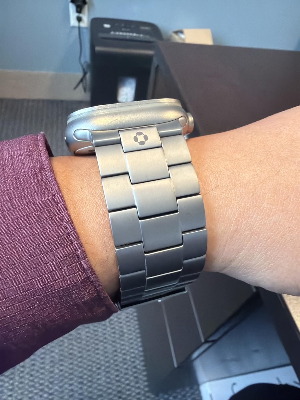 CRNS01 Titanium Band Compatible with Apple Watch Ultra 2/3 / 1 (49mm) - 26mm Wide-Body Metal Apple Watch Ultra Band with Scratch Resistant DLC Coating customer photo 2