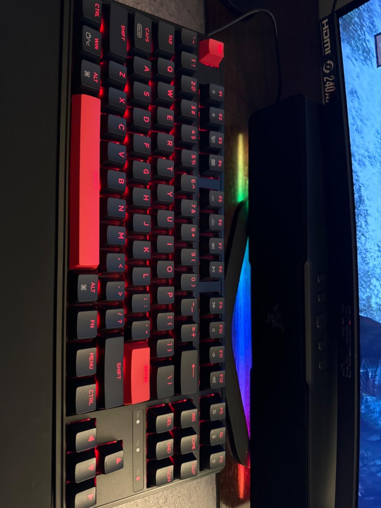 Keychron C3 Pro QMK/VIA Custom Mechanical Keyboard, Hot Swappable Programmable 87 Keys Compact TKL Layout Gasket Mount, RGB Backlight Wired Gaming Keyboard with Brown Switches for Mac/Windows/Linux customer photo 2