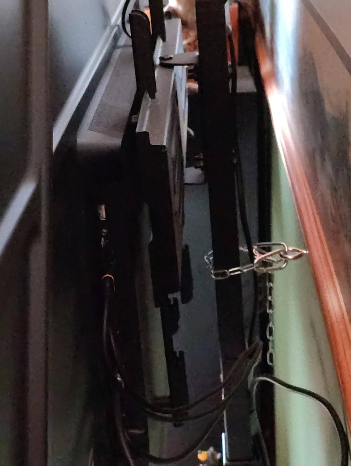 WALI Floor TV Stand with Power Outlet, Tall TV Stand Mount for 32-75 inch TV up to 110 lbs, Swivel and Height Adjustable TV Stands with Wood Base for Bedroom, Living Room(TVDVD-7P), Black customer photo 2