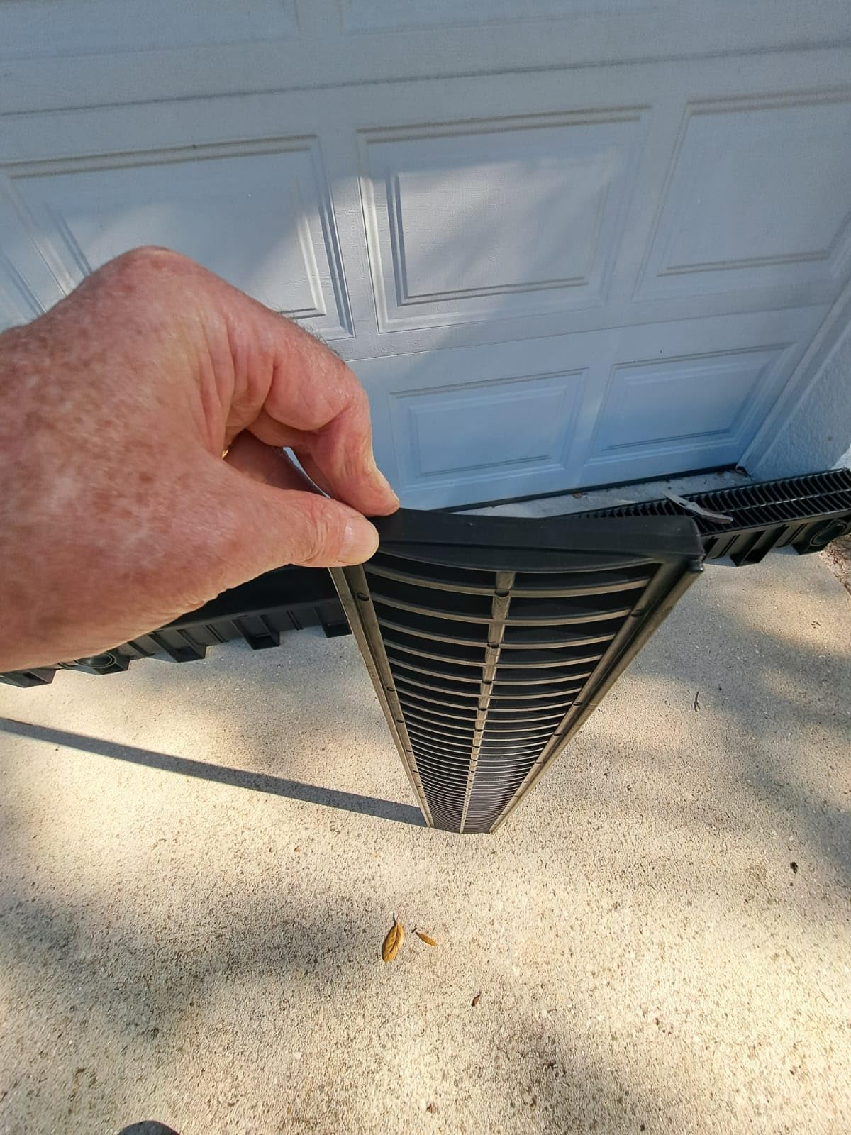 Trench Drain System, Channel Drain with Plastic Grate, 5.9x5.1-Inch HDPE Drainage Trench, Black Plastic Garage and GardenDrain, 6x39 Trench Drain Grate, with 6 End Caps,Convenient Assembly（6 Pack） customer photo 2