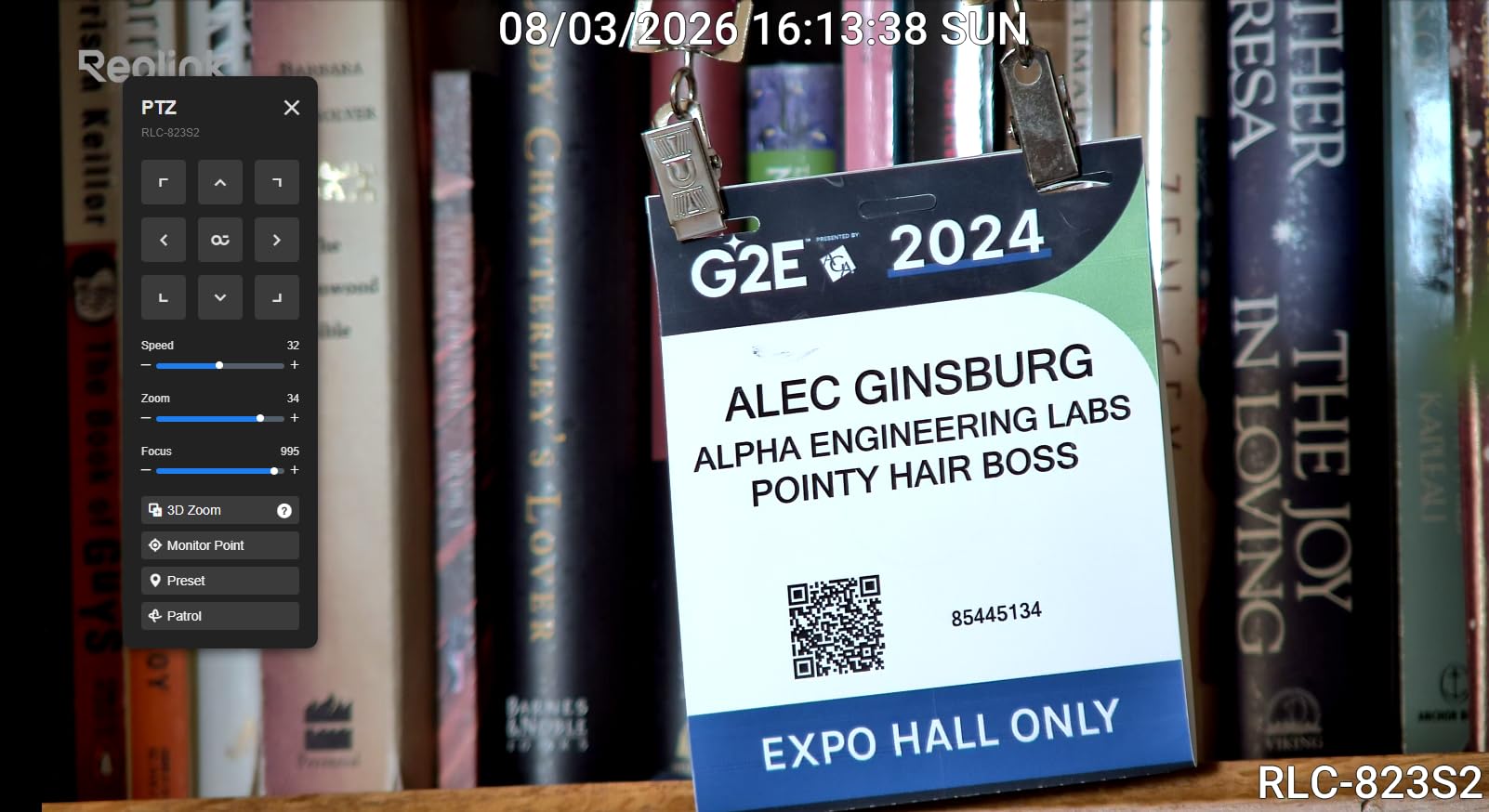 REOLINK 4K UHD PoE PTZ Camera for Outdoor Security, 360° Pan & 90° Tilt for Auto Tracking, 5X Optical Zoom and 3D Zoom, AI Detection, Color Night Vision, 24/7 Recording, 2 Way Talk, RLC-823S1 customer photo 1