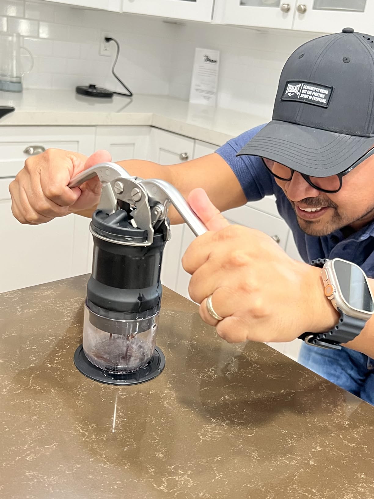 Leverpresso V4 Portable Lever Espresso Maker - Manual Espresso Machine with 51mm Ridgeless Filter Basket, Double Shot, Non-Pressurized, Perfect for Camping & Travel - by HUGH (Non- pressurized Filter) customer photo 1