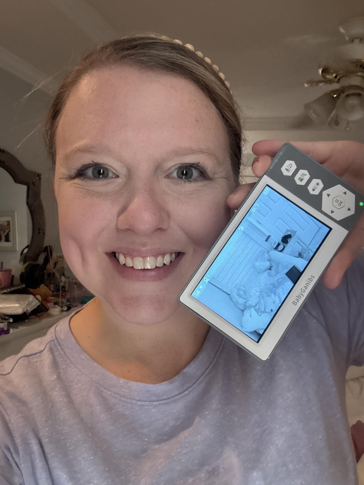 Baby Monitor with Camera and Audio, 4.3'' Video Baby Monitor with 1000ft Long Range and 30-Hour Battery, No WiFi, Night Vision, ECO Mode, 2-Way Talk customer photo 2