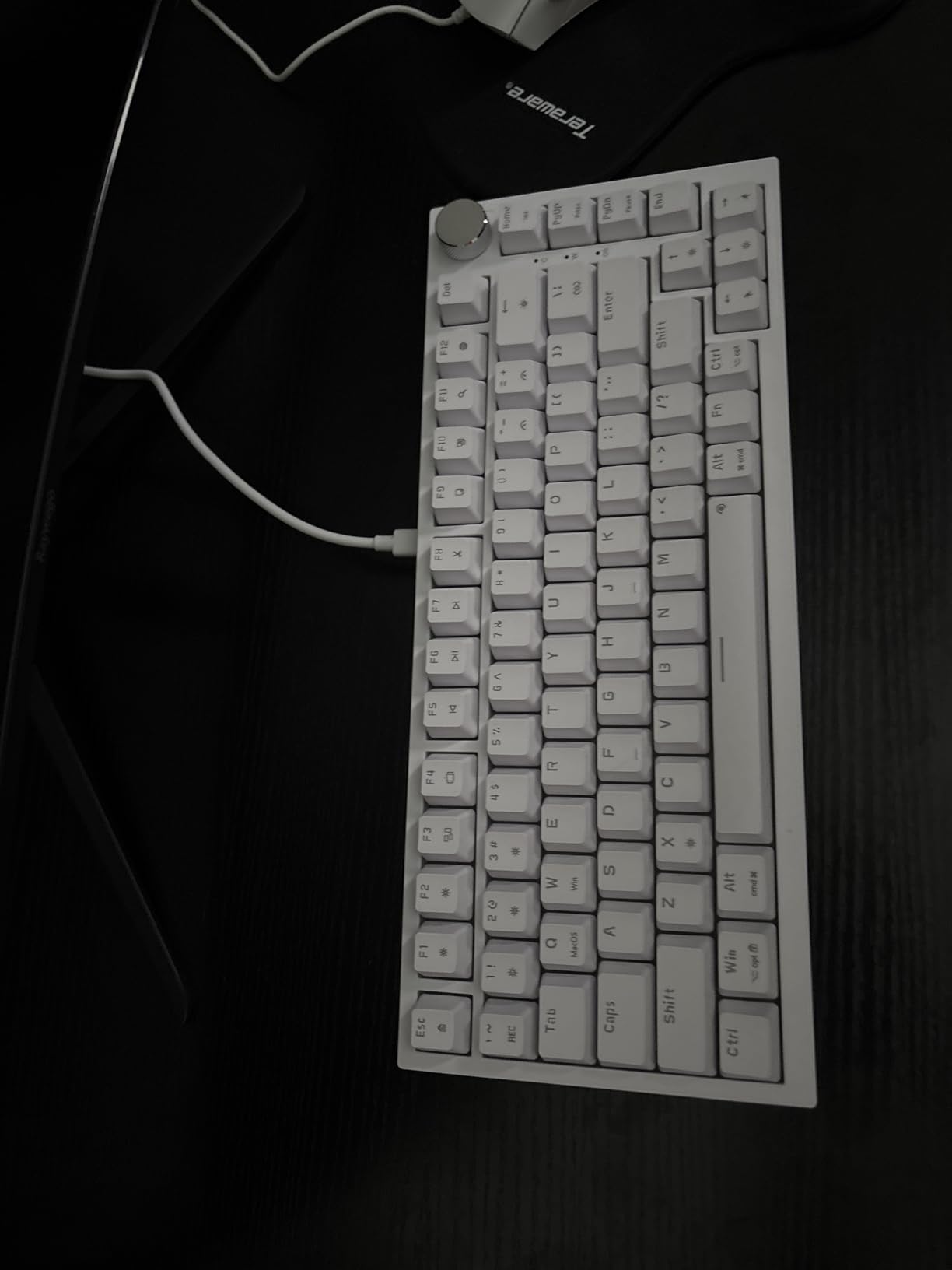 Newmen GM326 75% Percent Mechanical Keyboard, Wired Mini Backlit Hot Swappable Gaming Mechanical Keyboard with Knob, 82 Keys Anti-Ghosting Compact Black Gaming Keyboards for PC Win Mac, Red Switch customer photo 2