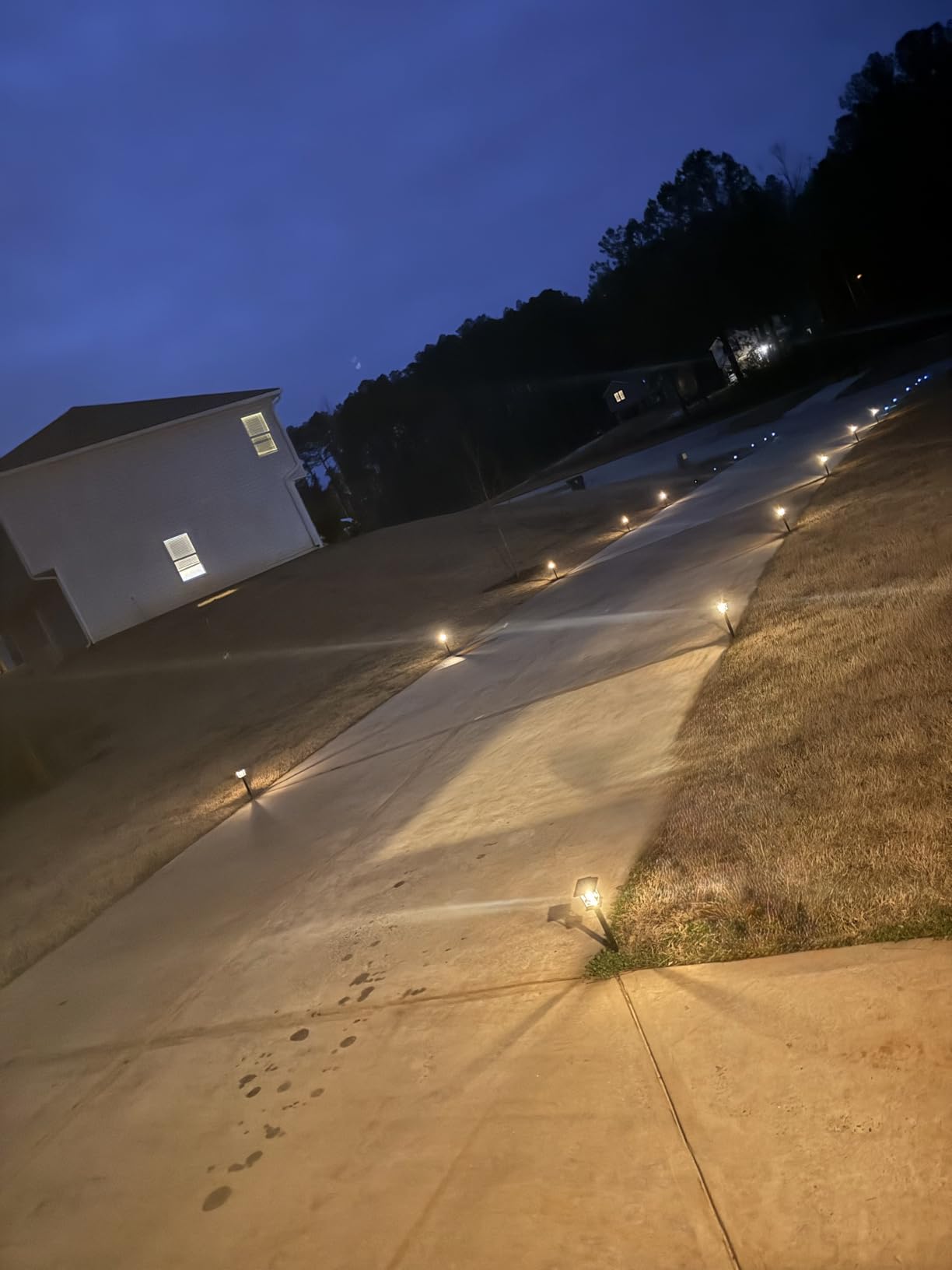 Greluna Solar Lights Outdoor, 12 Pack 3000K Waterproof Auto On/Off Solar Pathway Lights for Your Garden, Landscape, Path, Yard, Patio, Driveway, Walkway Decor customer photo 2