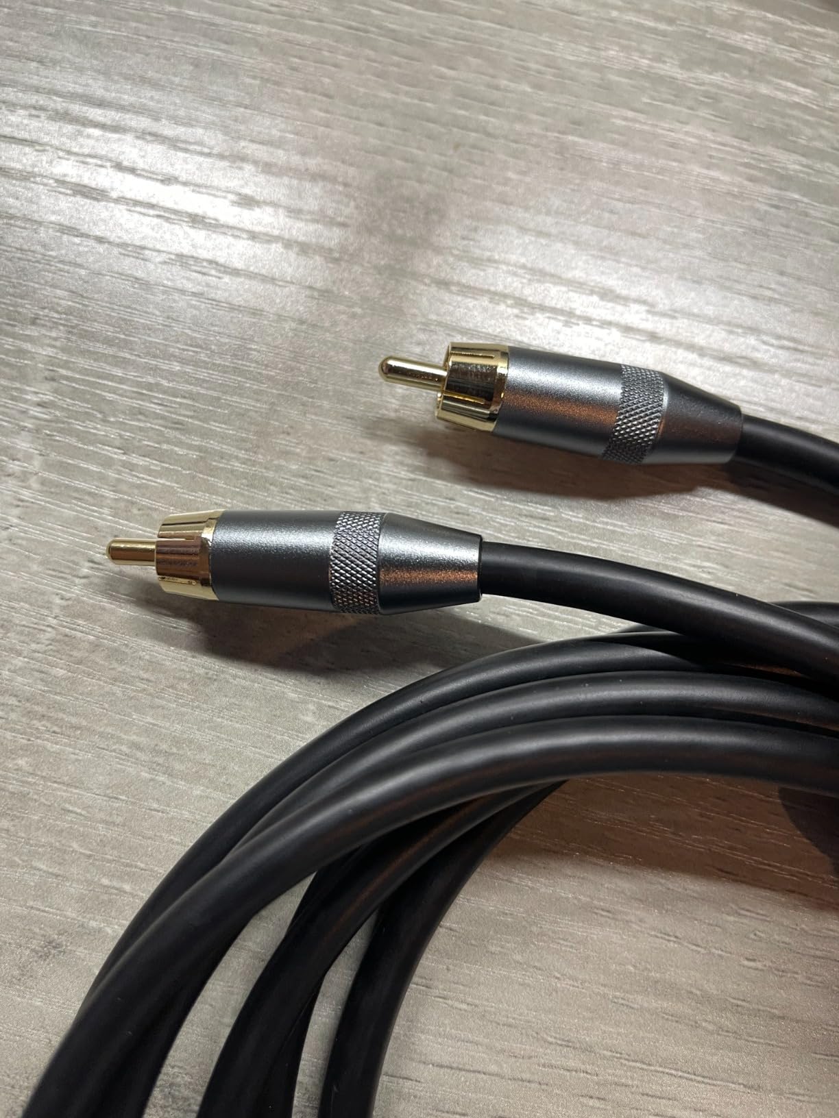FEMORO Subwoofer Cable 10 ft, Single RCA Cables Dual Shielded Wire 24K Gold-Plated Plugs Deep Bass Replacement for SVS Klipsch Yamaha Sub AV Receivers customer photo 1
