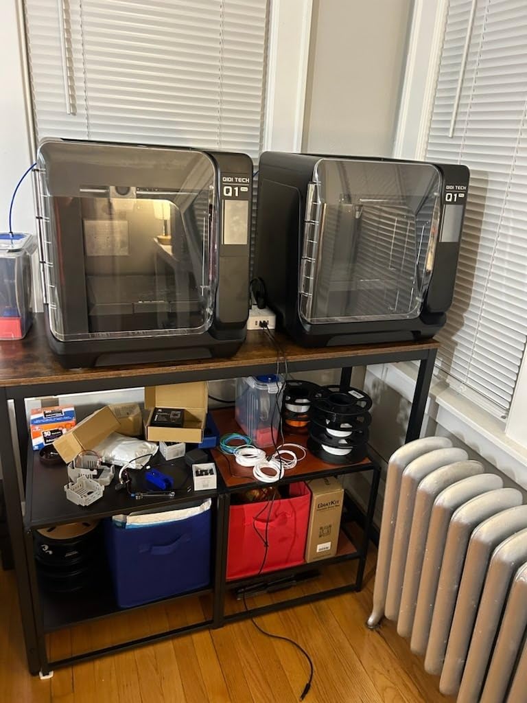 QIDI Q1 Pro 3D Printer, 600mm/s High-Speed Fully Auto Leveling 3D Printers with Camera, 60℃ Chamber Heat, 350°C Print Support Carbon Fiber Filament, Tangle Detection, Printing Size 9.65