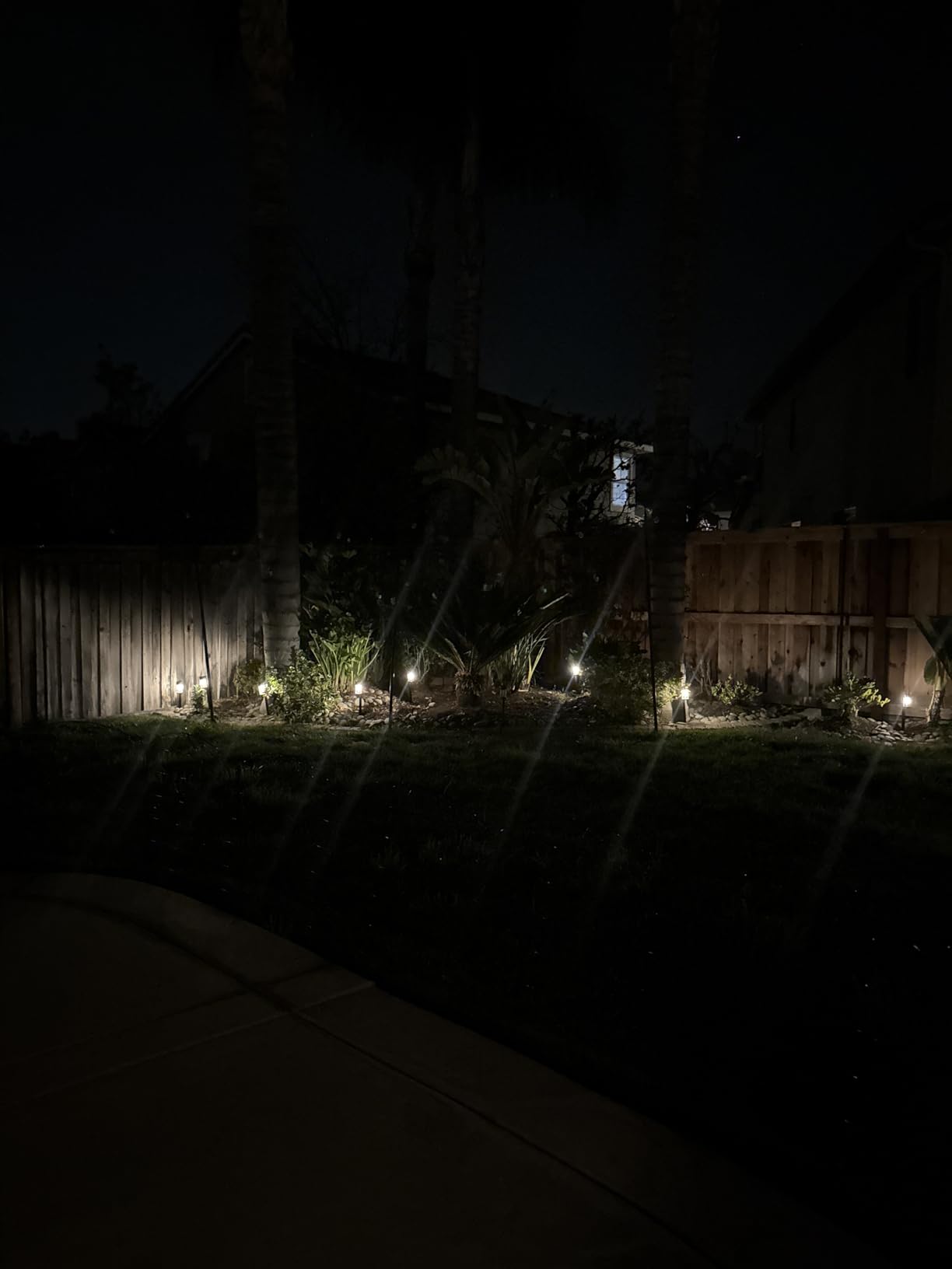 Mancra Solar Pathway Lights Outdoor, 10 Pack Metal & Glass Solar Lights Outdoor Waterproof Landscape Path Lights for Yard Walkway Garden Decor, Warm White customer photo 2