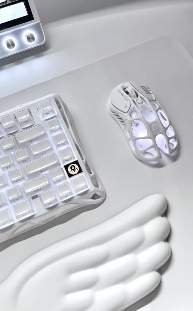 GravaStar Mercury M2 Wireless Gaming Mouse with 26,000 DPI, PAW3395DM Sensor -79g Lightweight Hollowed-Out Design -5 Programmable Buttons -5 Dynamic Lightsync RGB customer photo 1