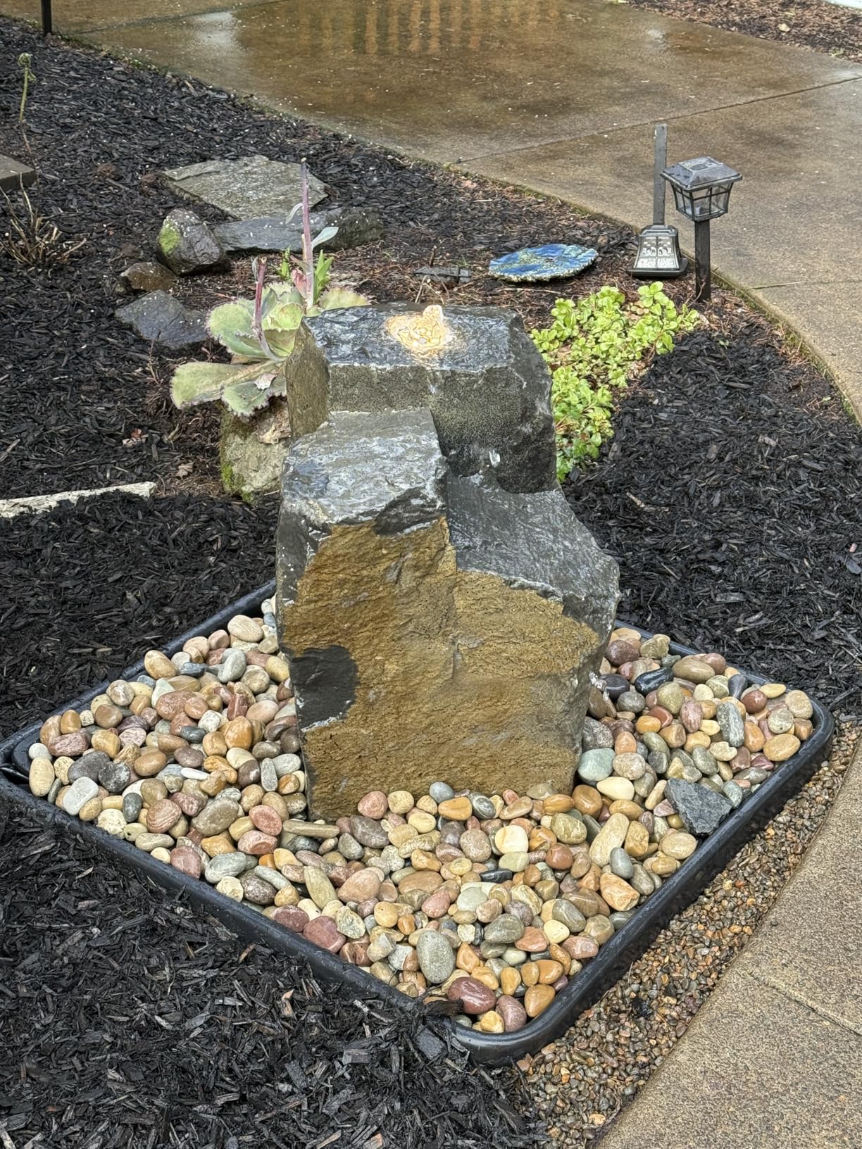 100W 1600 GPH Pond Pump UL listed, 14FT Lift, With 180° Adjustable Outlet, Submesible Water Pump for Fountain, Fish Pond, Waterfall &Water Garden, Quiet Fountain Pump, 20ft Cord & Filter Bag customer photo 1