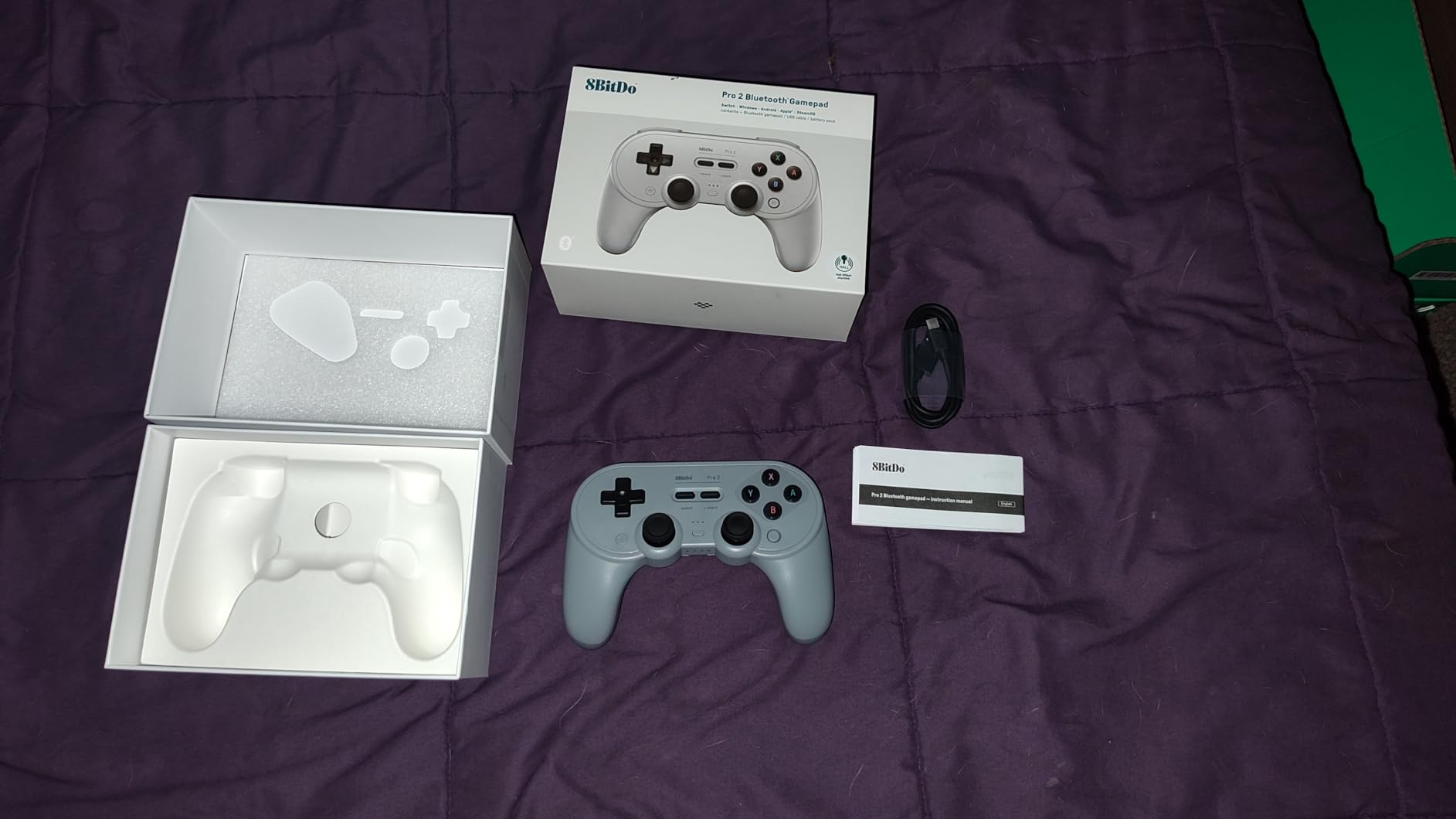 8BitDo Pro 2 Bluetooth Controller for Switch/Switch 2, Hall Effect Joysticks, 2 Pro Back Paddle Buttons, Wireless Gaming Controller for Switch, PC, Android, and Steam Deck & Apple (Black Edition) customer photo 1