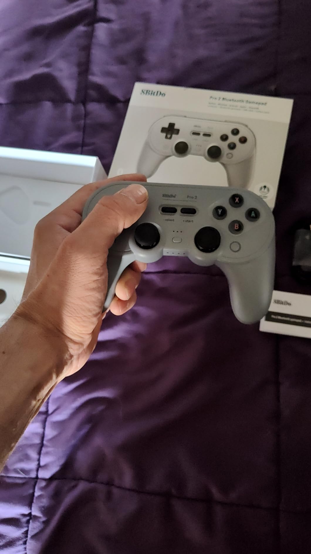 8BitDo Pro 2 Bluetooth Controller for Switch/Switch 2, Hall Effect Joysticks, 2 Pro Back Paddle Buttons, Wireless Gaming Controller for Switch, PC, Android, and Steam Deck & Apple (Black Edition) customer photo 2