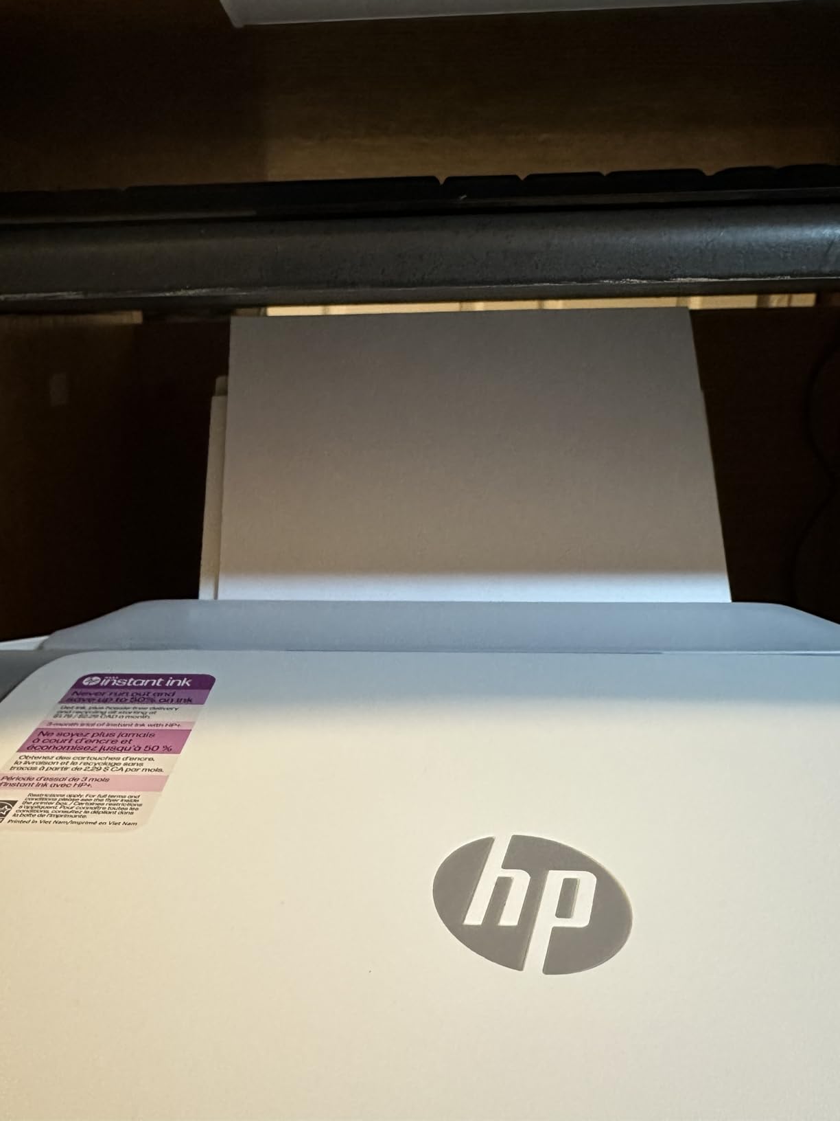 HP DeskJet 2855e Wireless All-in-One Color Inkjet Printer, Scanner, Copier, Best-for-home, 3 month Instant Ink trial included customer photo 1