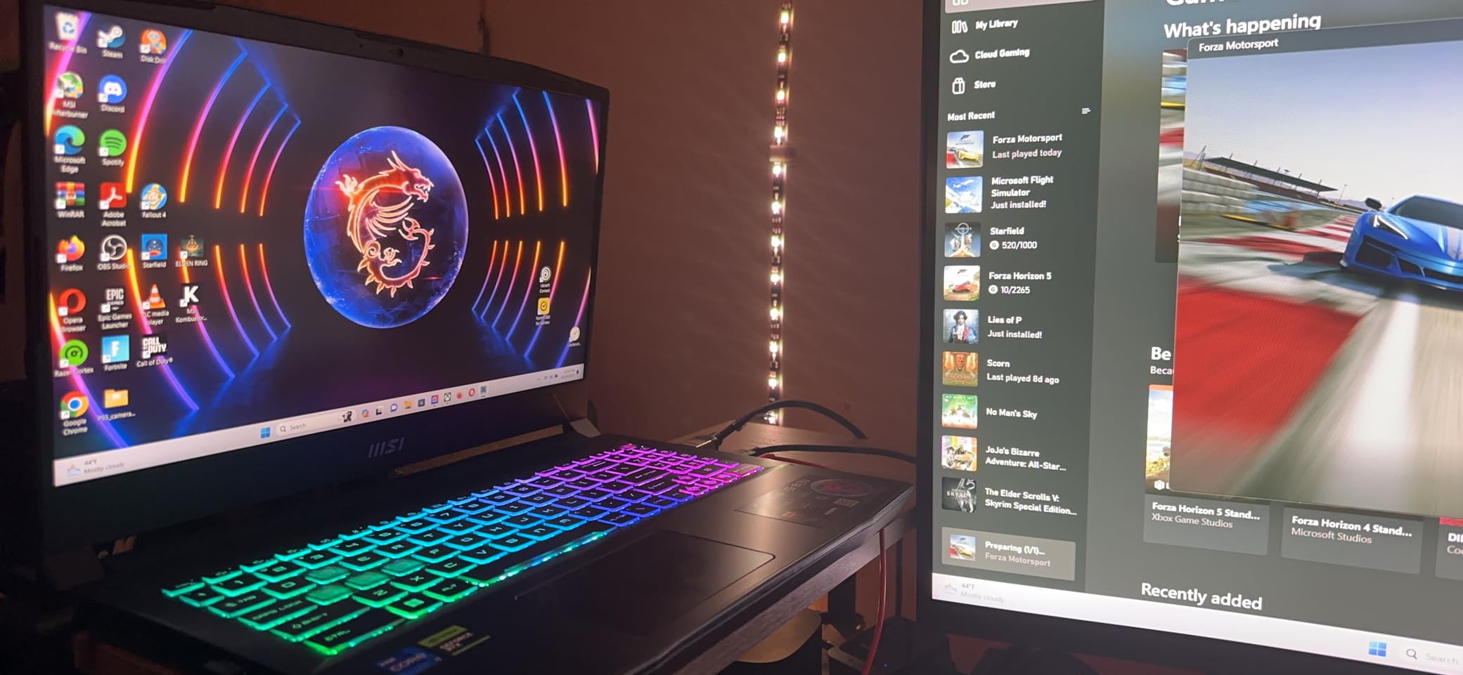 MSI Katana 15 15.6-inch 165Hz QHD Gaming Laptop: Intel Core i7-13620H, NVIDIA GeForce RTX 4070, 16GB DDR5, 1TB NVMe SSD, Windows 11 customer photo 2