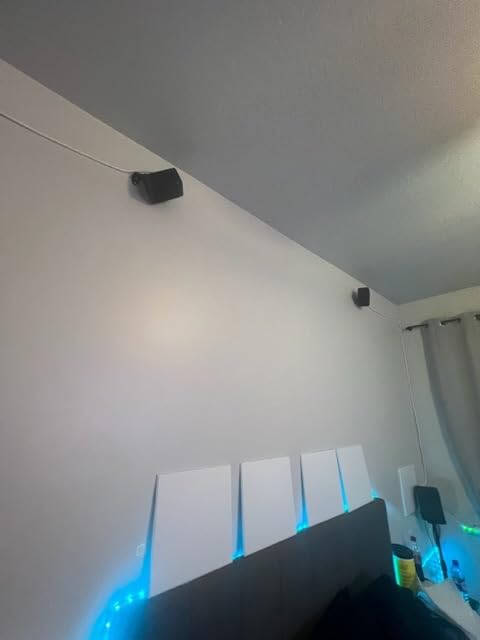 Saiyin Outdoor Indoor Speakers, Marine Grade Mount Speakers, Surround Sound Speakers with Wall Mount Brackets for Boat, Patio, Garage, Home Surround System, One Pair customer photo 1