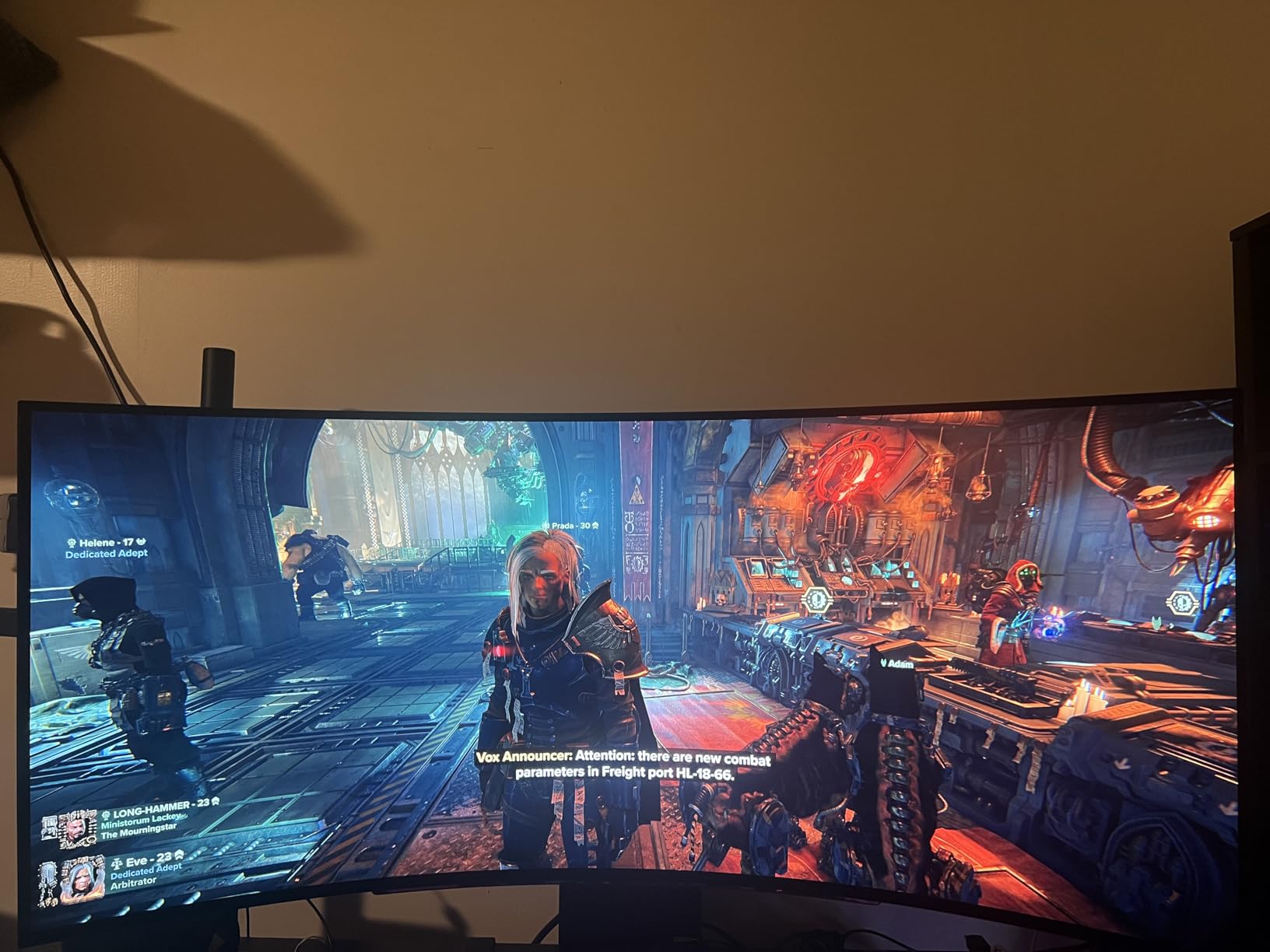 LG 45GS95QE Ultragear OLED Curved Gaming Monitor 45-Inch WQHD 800R 240Hz 0.03ms DisplayHDR True Black 400 AMD FreeSync Premium Pro NVIDIA G-Sync HDMI 2.1 DisplayPort Tilt/Height/Swivel Stand - Black customer photo 2