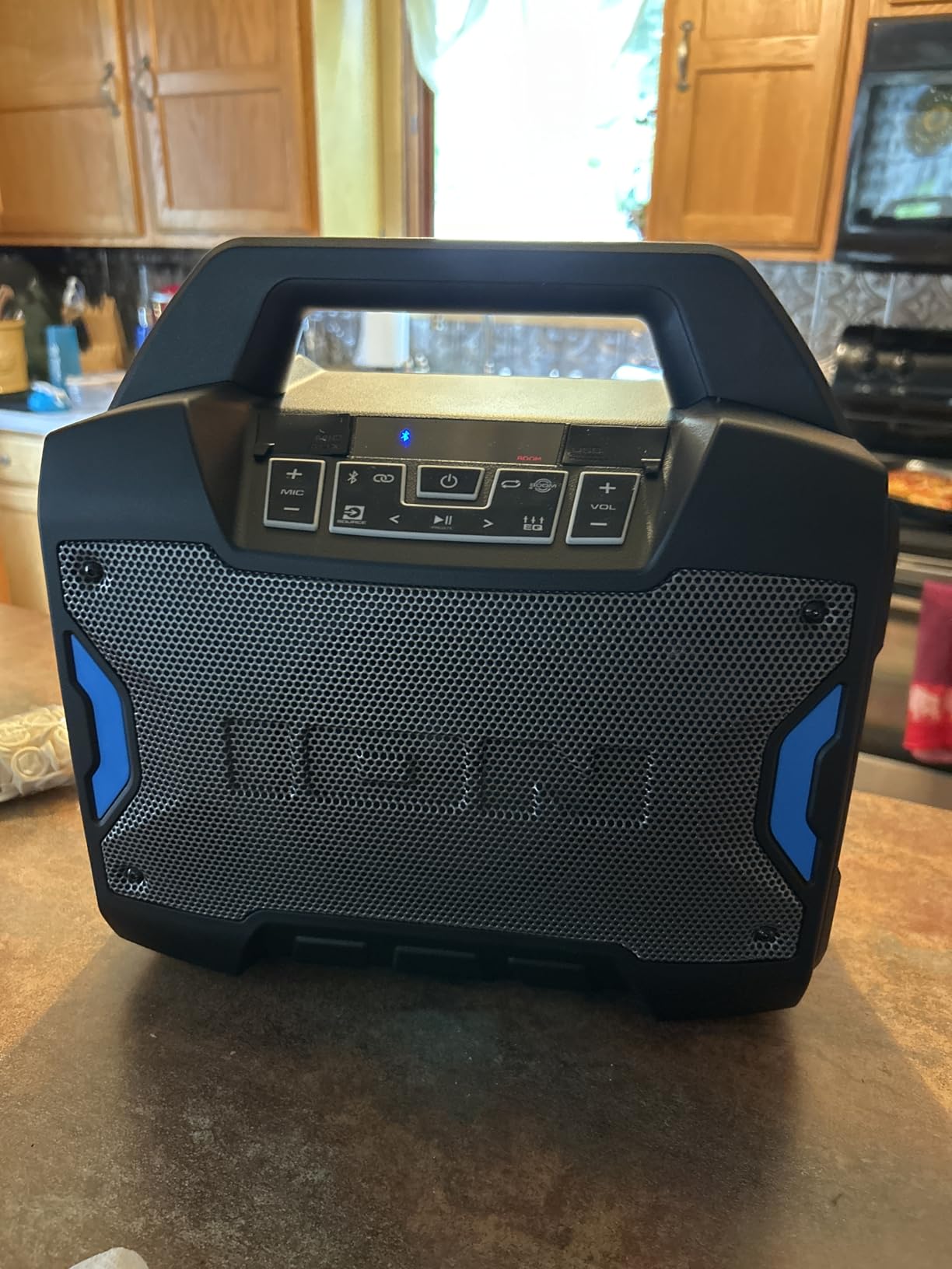 ION Tailgater Boom - Outdoor Portable Bluetooth Speaker with Mic in, FM Radio, USB Port, Battery, IPX5 Water-Resistant, Wireless Stereo-Link, App, 60W customer photo 1