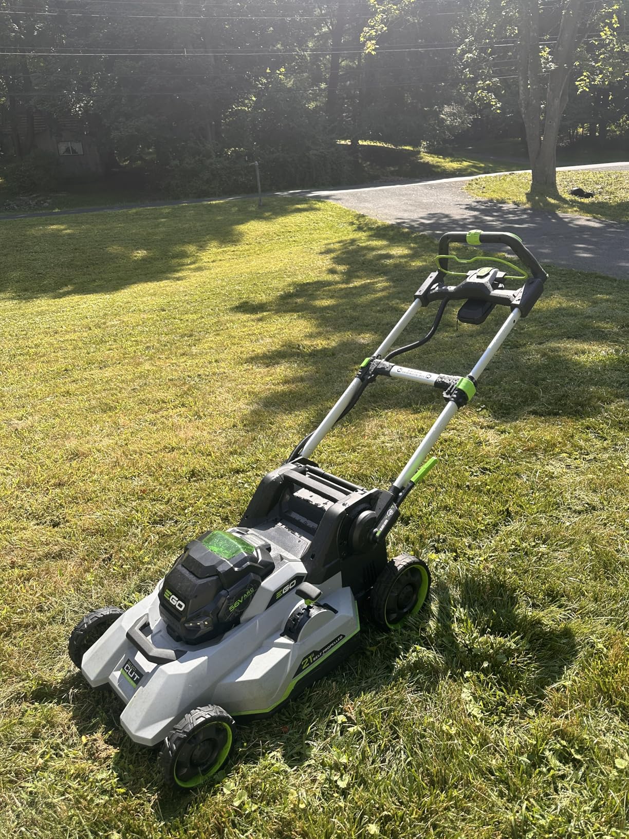 EGO POWER+ Electric Lawn Mower, Self-Propelled Cordless with Select Cut and Touch Drive, Includes (2) 56V 6.0Ah Batteries and Rapid Charger - LM2134SP-2 customer photo 1