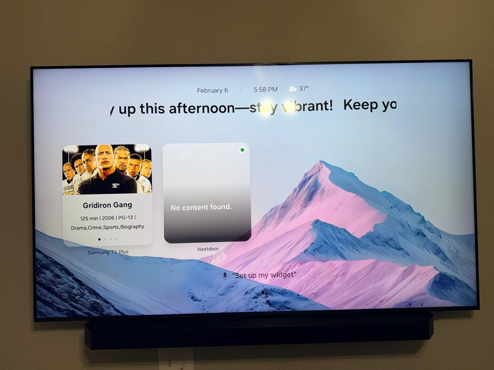 Perlegear Soundbar Mount with Adjustable Height, Sound bar Mount up to 15 lbs customer photo 1