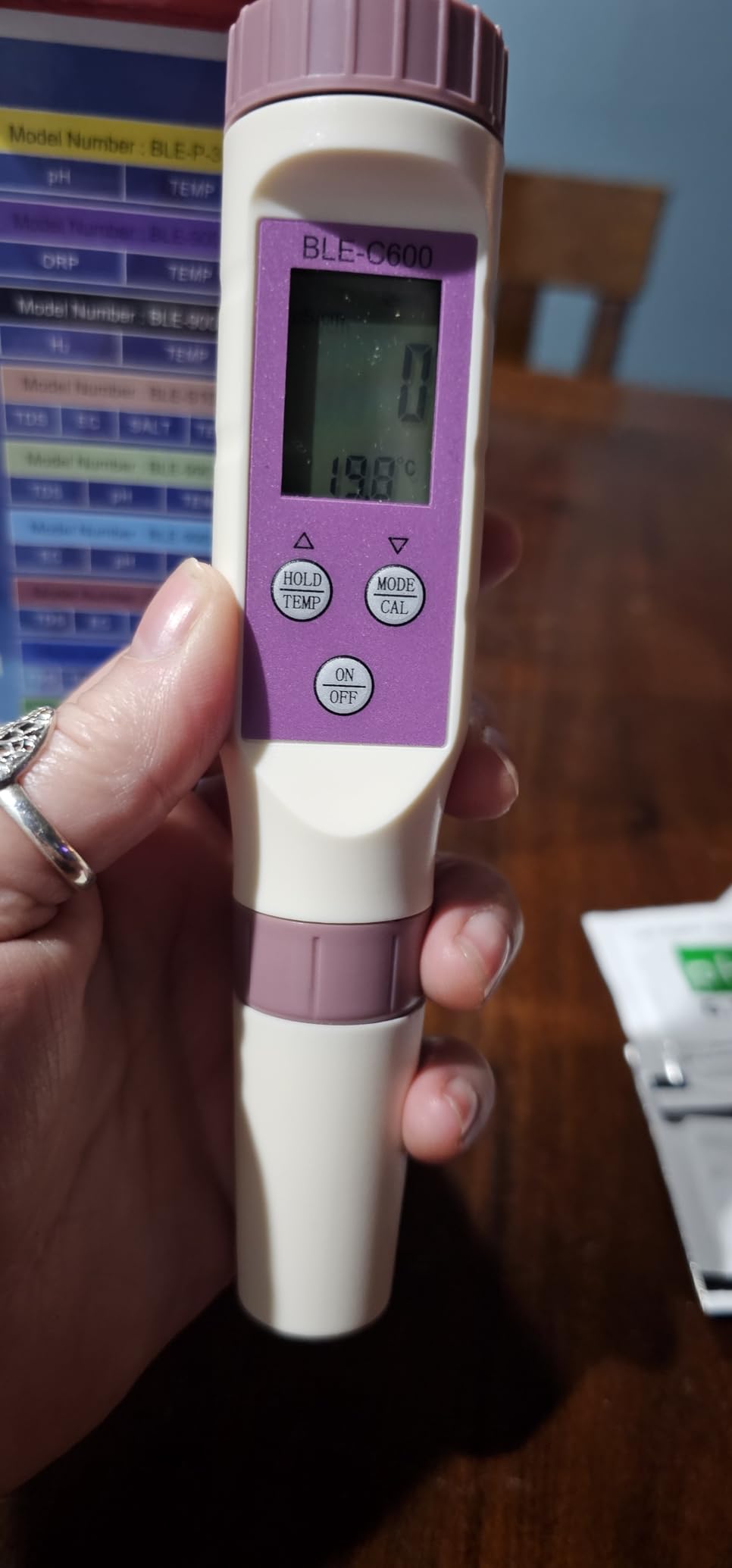 PH Meter & TDS Meter Digital Water Tester 5 in 1 Salinity Tester PH Temp EC and TDS Meter, PH Meter for Water with LCD Backlit, Water Testing Kits for Drinking Water, Wine, Swimming Pool, Hot Tub Spas customer photo 1