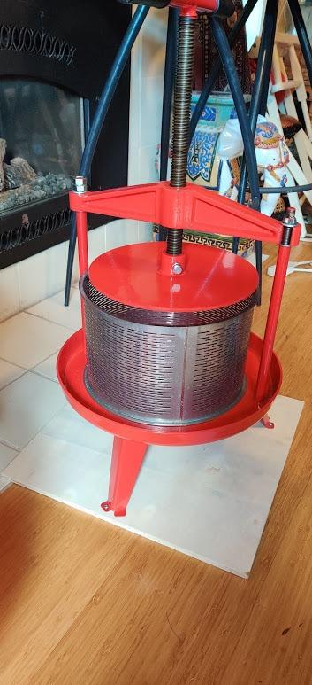 EJWOX Green Fruit Wine Press 2.38 Gal - Heavy-duty T-Handle & Cross-beam, Stainless Steel Juice Maker for Apple, Grape, Home Brewing customer photo 1