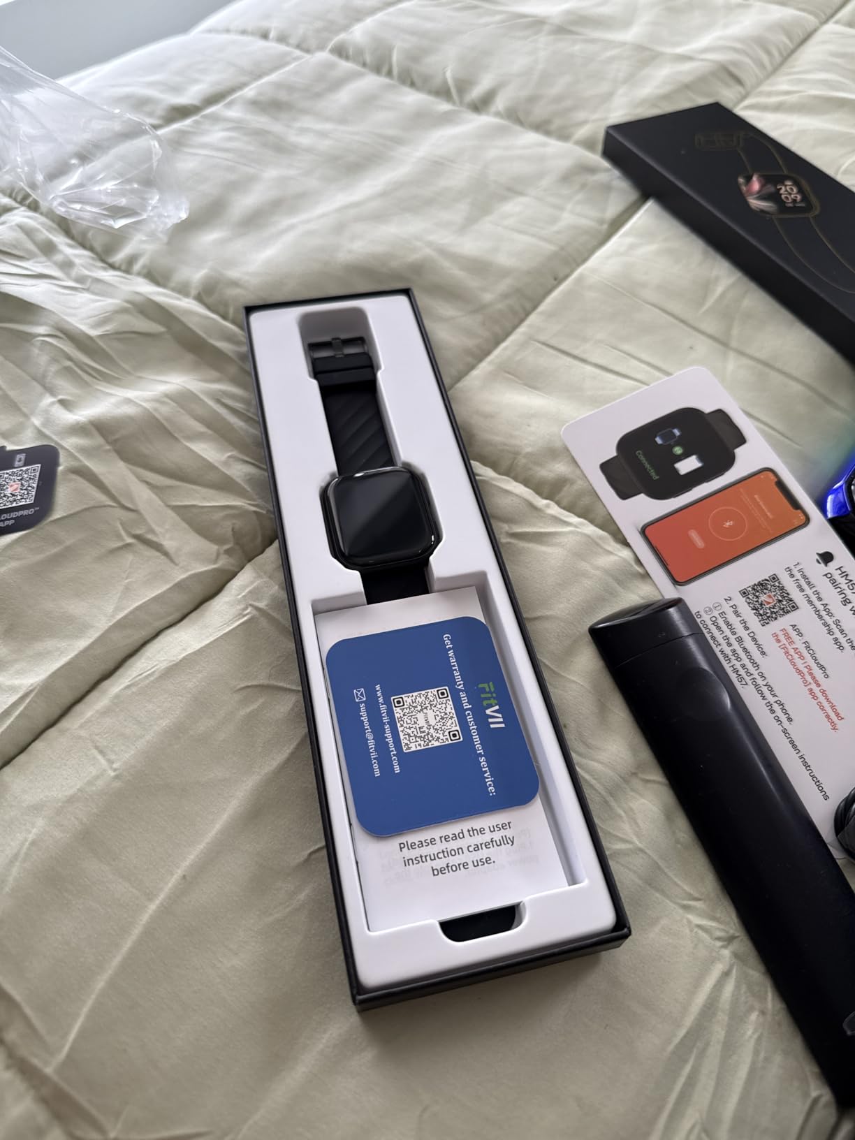 FITVII Health & Fitness Tracker (Answer/Make Calls), Smart Watch with 24/7 Heart Rate and Blood Pressure, Sleep Tracking, Blood Oxygen Monitor, 120+ Sport Modes Activity Tracker for Women Men customer photo 1