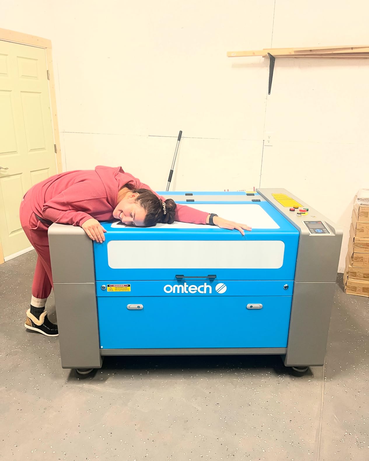 OMTech Pronto 35 60W CO2 Laser Engraver Cutter with Water Chiller, 28