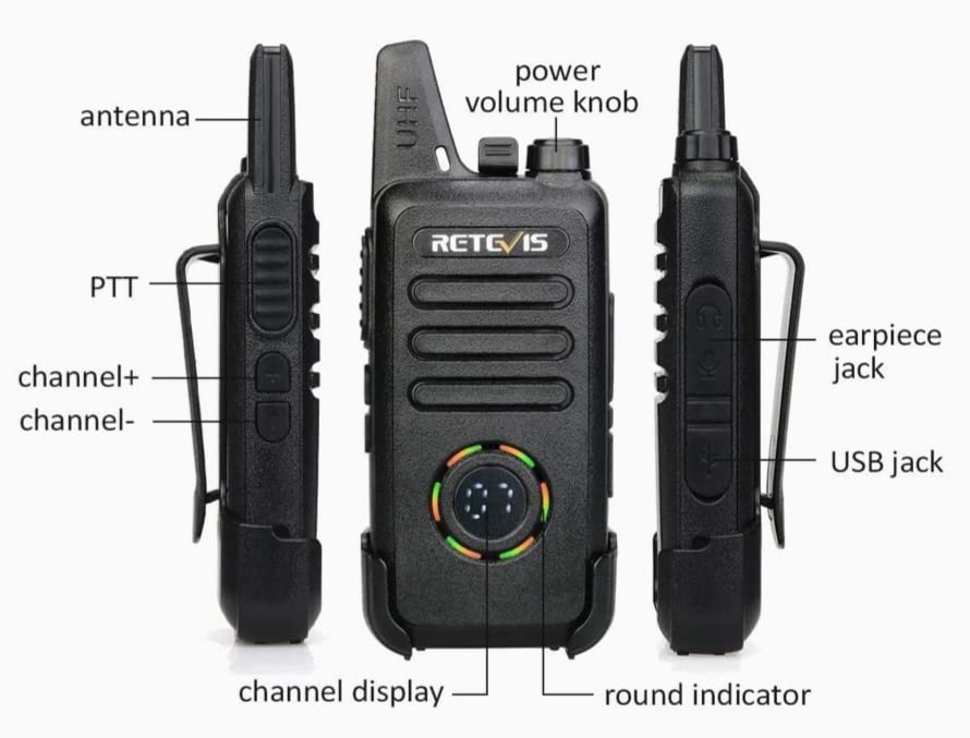 Retevis RT22S Walkie Talkies for Adults, Portable FRS Two-Way Radios (10 Pack) with 10 Way Multi Gang Charger, Handheld 2 Way Radio Rechargeable, Charging Progress Visible for Business Warehouse School customer photo 1