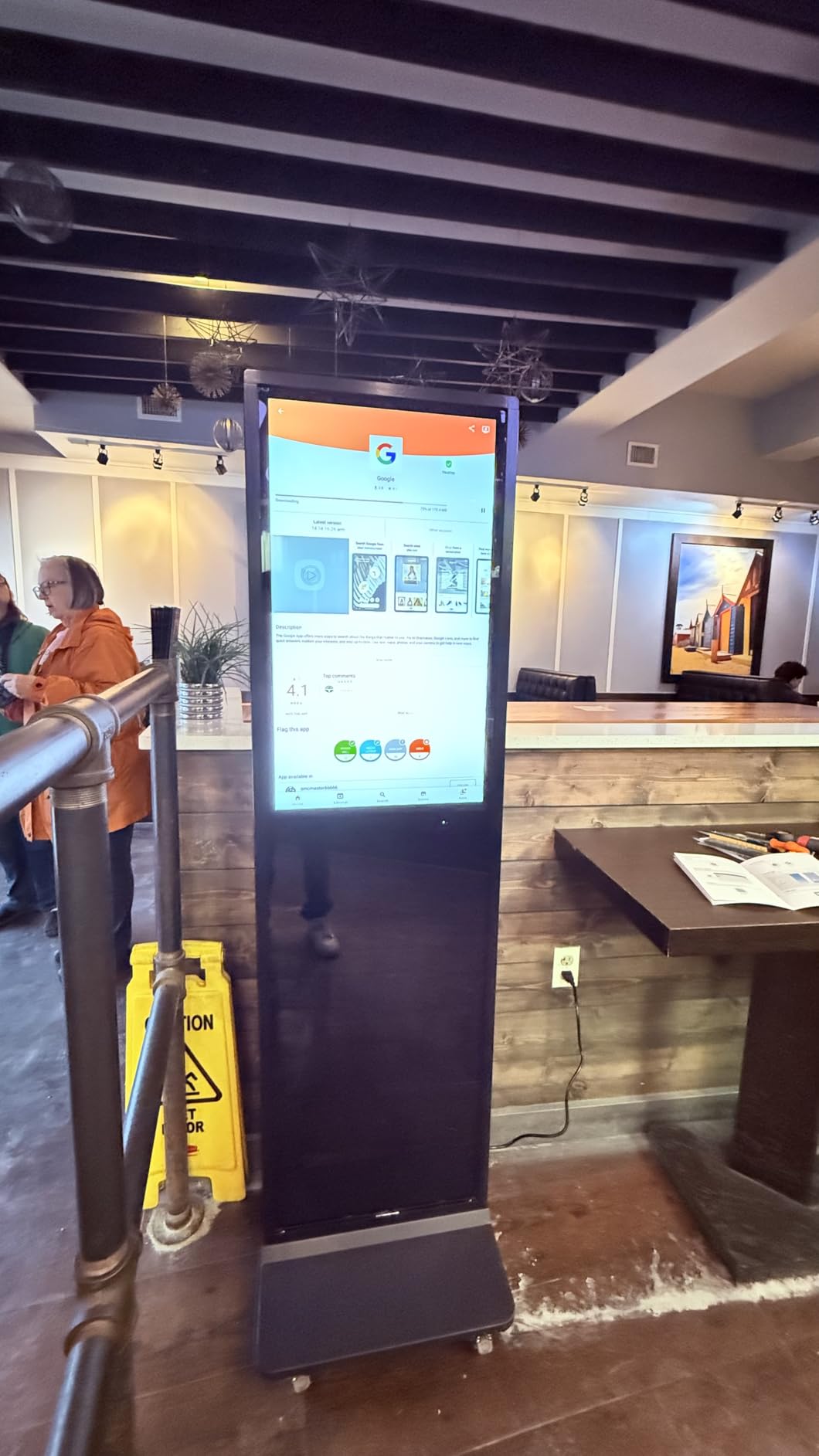 MWE 65 Inch 4K Digital Signage Display Kiosk, Indoor Floor Standing Advertising Display Poster, LCD Commercial Display with Auto Media Player, Android System, HDMI/USB/WiFi customer photo 2