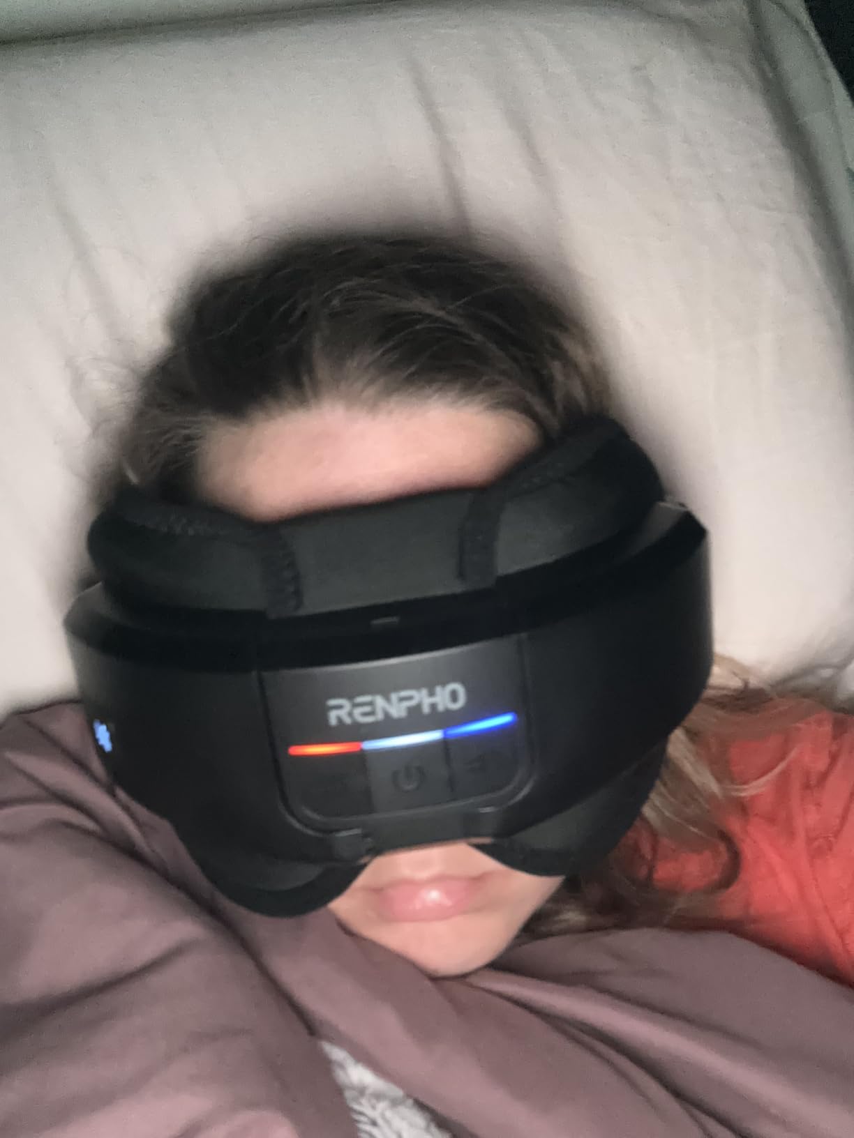 RENPHO Eyeris Masc Head & Eye Massager, FSA Eligible HSA, Migraine Relief Headache Massager for Forehead, Occiput and Temple, Heated Mask Massager Scalp Stress Relax customer photo 2