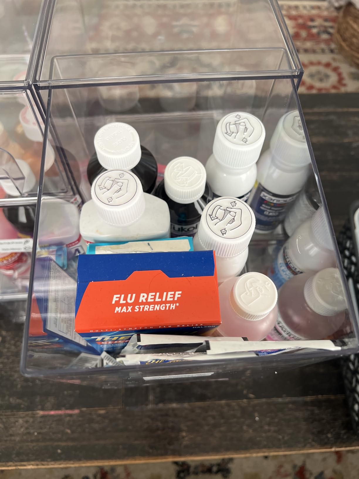 Vtopmart Stackable Storage Drawers Set of 6, Clear Plastic Organizer Bins for Bathroom Supplies, Ideal for Cabinet,Shelf, Pantry, Laundry Room Organization customer photo 1