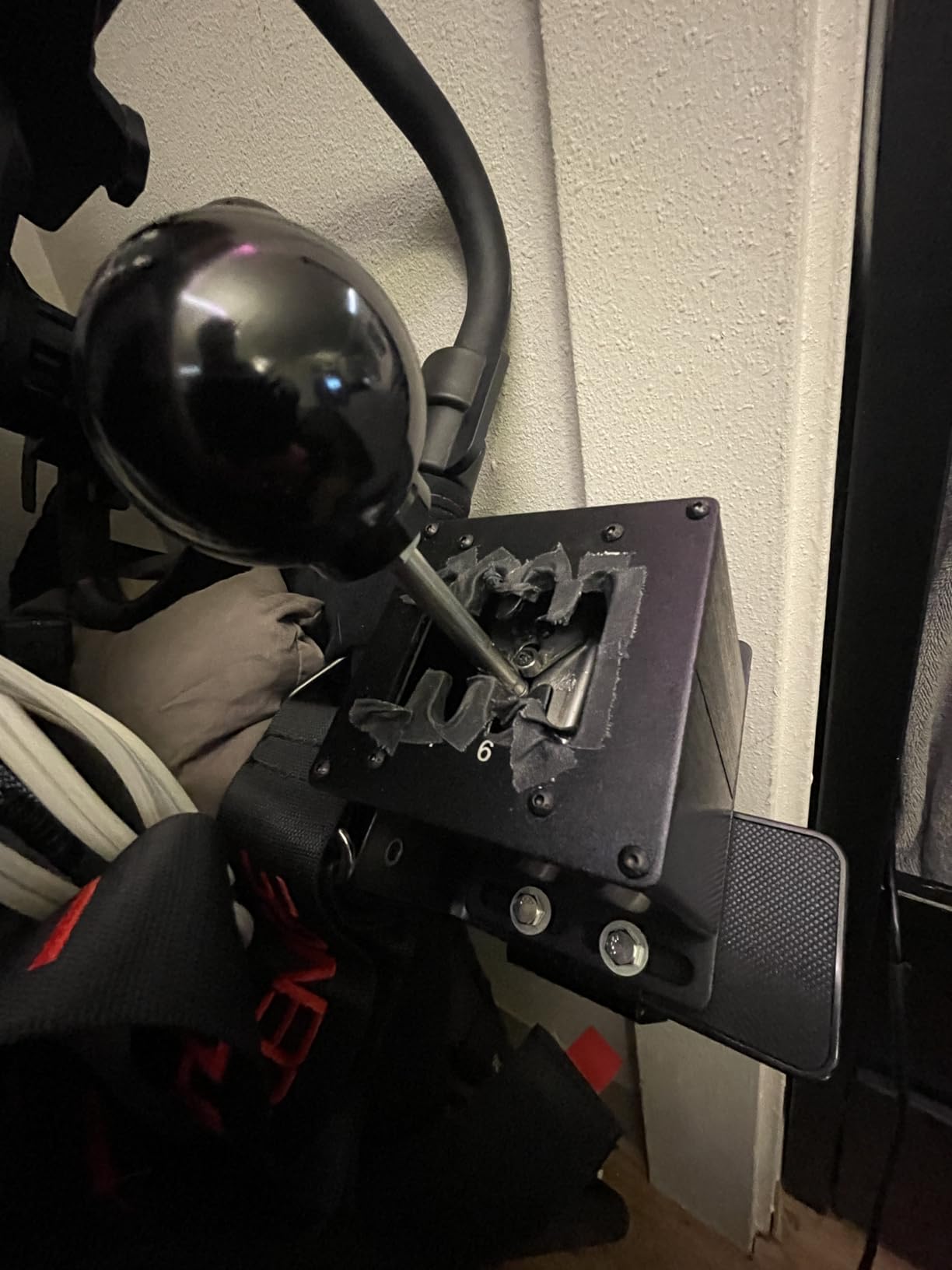 CNRAQR PC USB Simulator Shifter 7+R H Gear Shifter with L Shape Clamp Set for Gear shift PC Windows Steering Compatible with G29/G27/G25, T300RS/GT Wheel customer photo 2