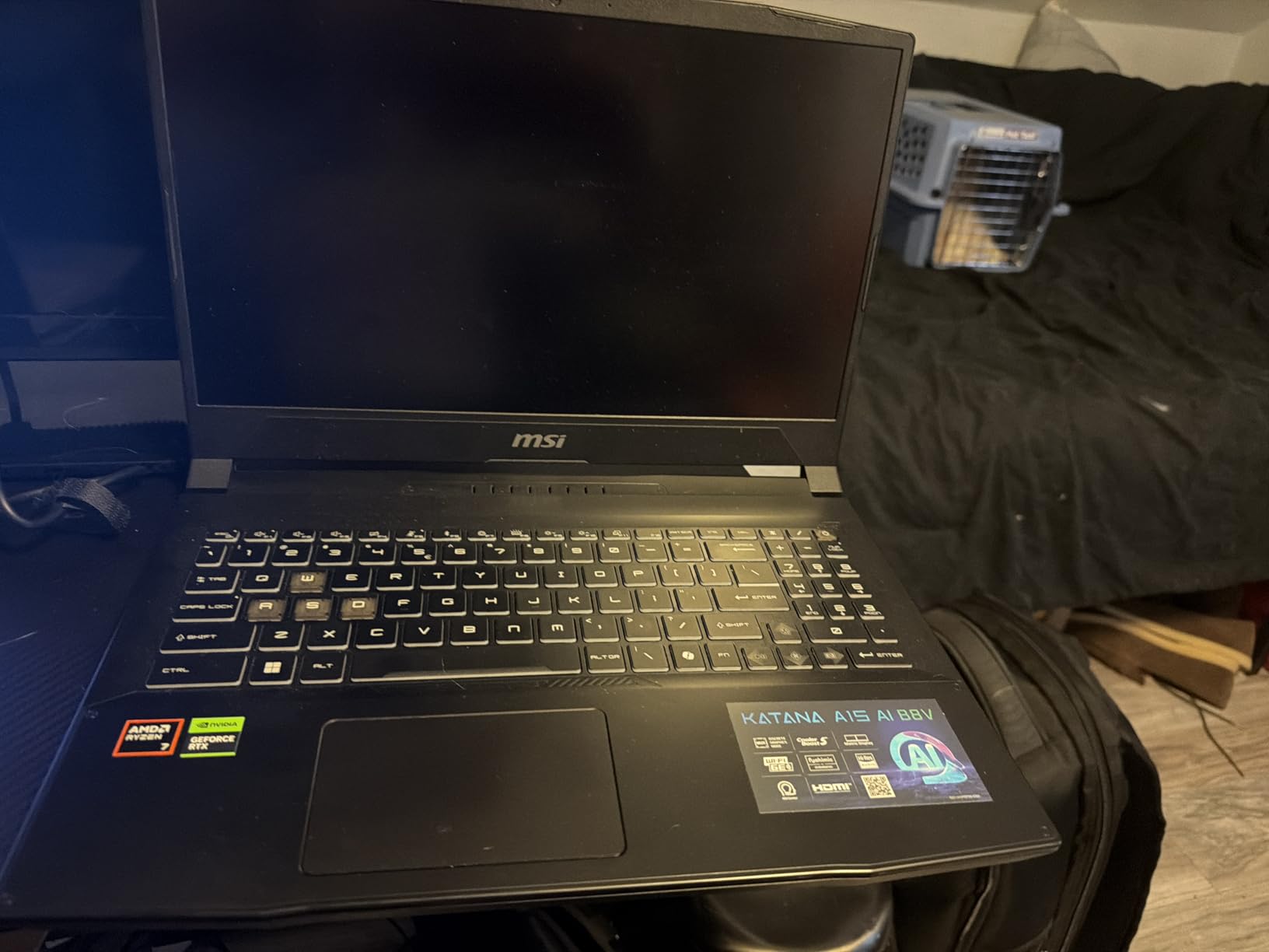 MSI Katana A15 AI 15.6-inch 144Hz FHD Gaming Laptop - Ryzen 7-8845HS, GeForce RTX 4060, 32GB DDR5, 1TB SSD, Windows 11 customer photo 1