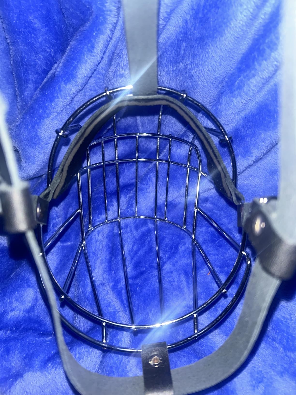 XL Metal Dog Muzzle for Large Sized Dogs - Heavy Duty Rottweiler Muzzle - Basket Extra Large Dog Muzzles for Barking and Biting Cane Corso, Mastiff, Labrador, Bulldog and Other Big Breeds customer photo 2