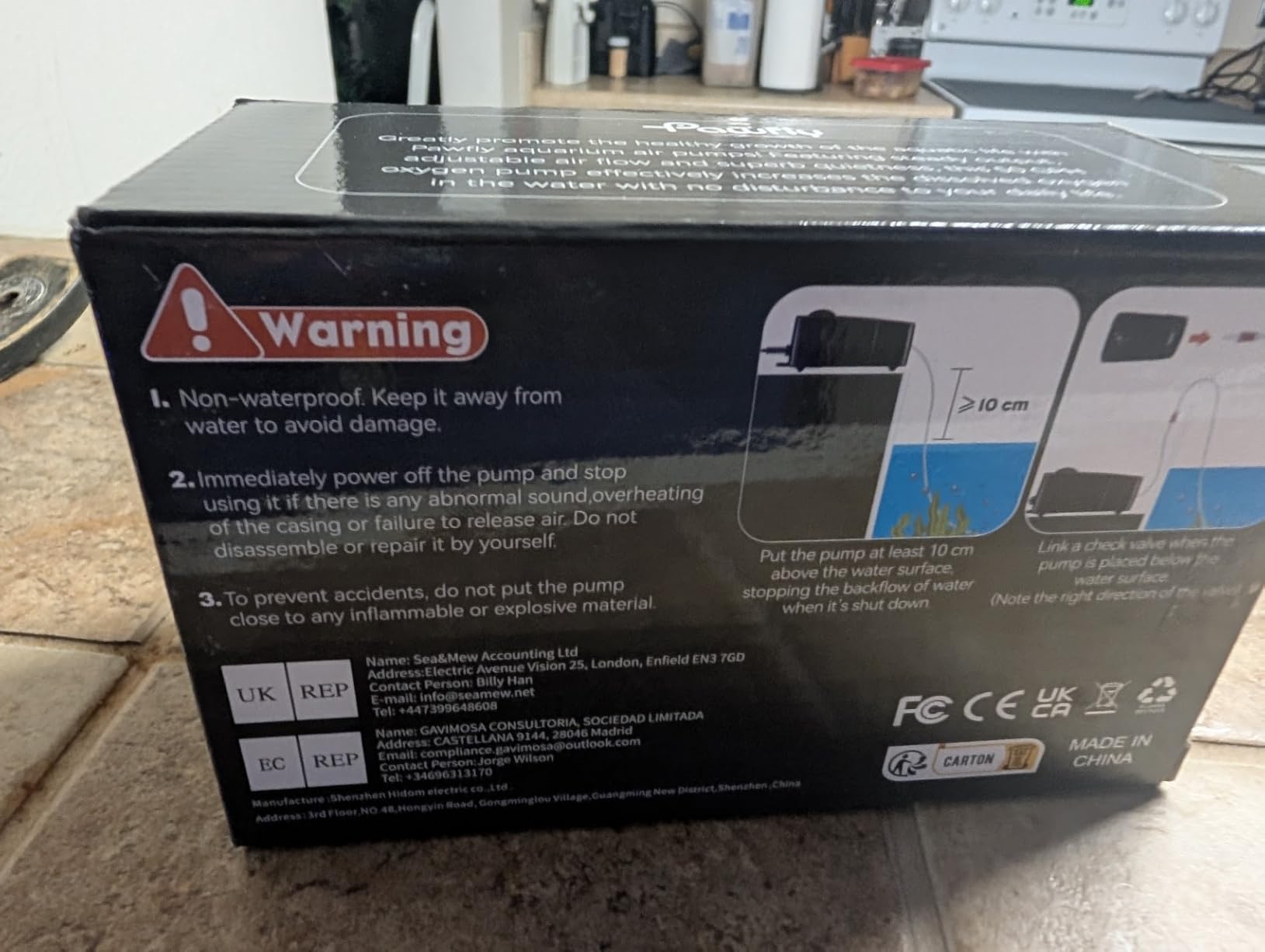 Pawfly Aquarium Air Pump Oxygen Pump for 10-200 Gallon Fish Tanks Buckets Dual Outlet Adjustable Ultra Quiet Aerator Pump with Accessories customer photo 1