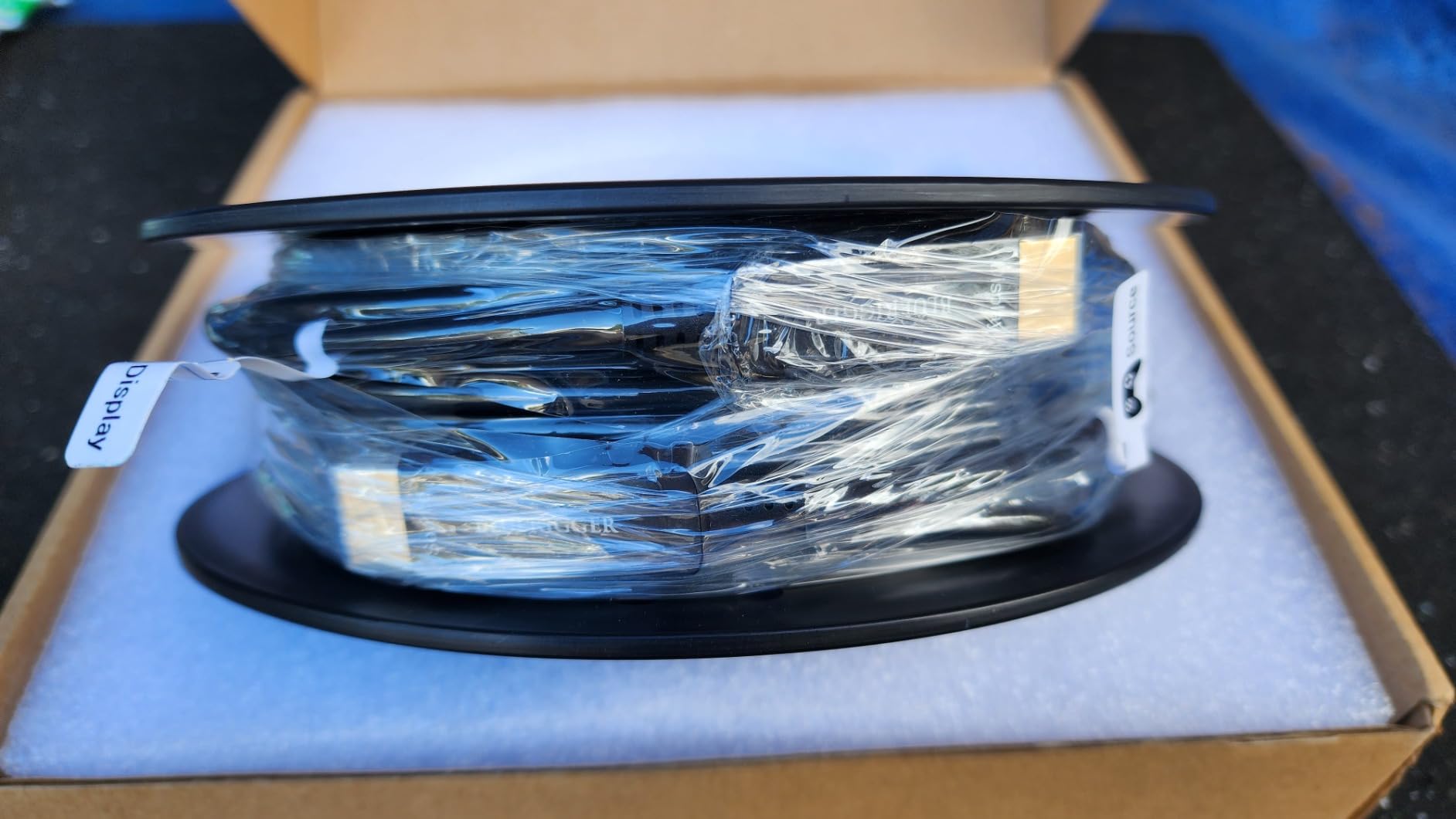 BlueRigger 8K Fiber Optic HDMI Cable 25FT (48Gbps, in-Wall CL3 Rated, 8K 60Hz, 4K 144Hz, HDCP 2.3, HDR10+) Ultra High Speed Long HDMI AOC 2.1 Cable - for Gaming, VR, HDTV, Monitor, PC customer photo 1