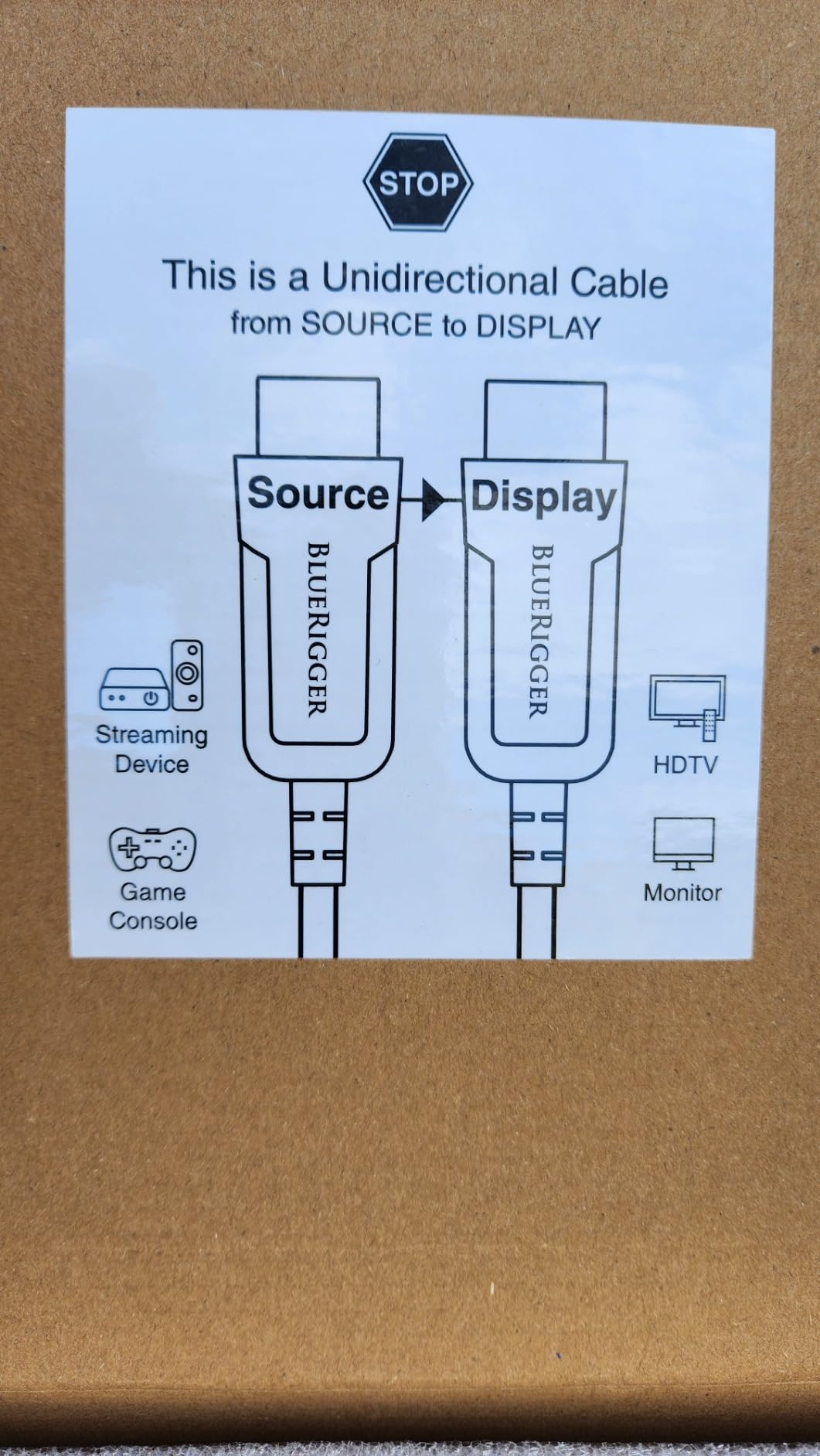 BlueRigger 8K Fiber Optic HDMI Cable 25FT (48Gbps, in-Wall CL3 Rated, 8K 60Hz, 4K 144Hz, HDCP 2.3, HDR10+) Ultra High Speed Long HDMI AOC 2.1 Cable - for Gaming, VR, HDTV, Monitor, PC customer photo 2
